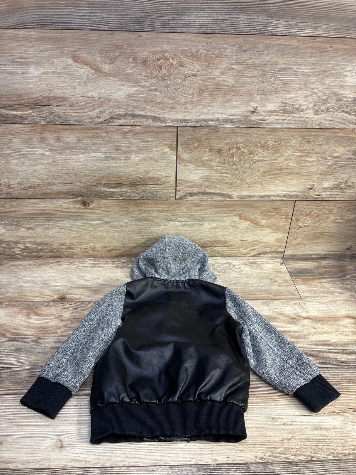 Shein Hooded Jacket Black sz 2T - Me n Mommy To Be