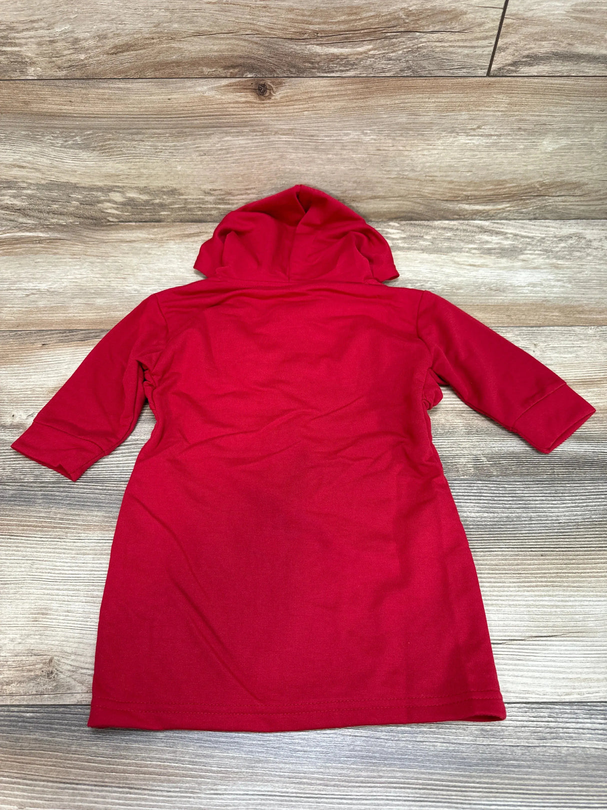 Shein Full Zip Hooded Dress Red sz 2T - Me n Mommy To Be
