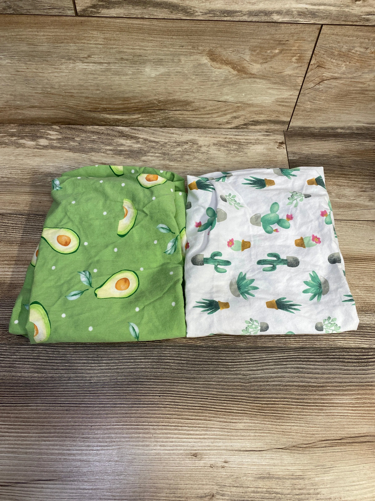 Alva Baby 2pk Changing Pad Fitted Sheets in Avocado & Cactus Print - Me n Mommy To Be