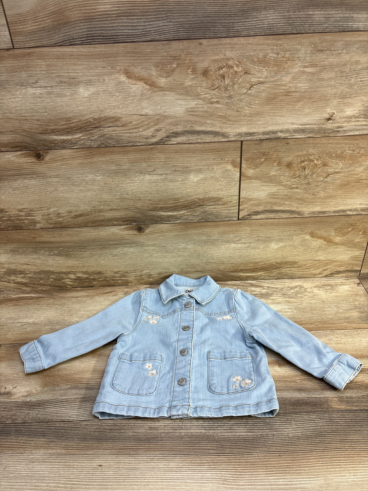 OshKosh Embroidered Denim Jacket Blue sz 2T