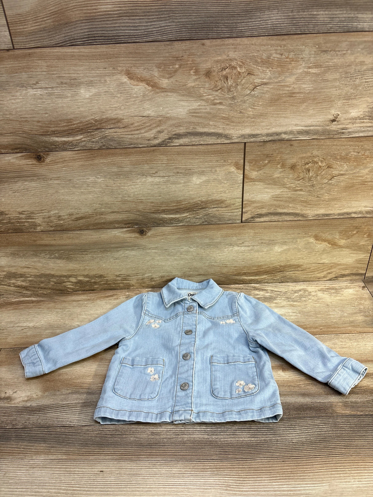 OshKosh Embroidered Denim Jacket Blue sz 2T