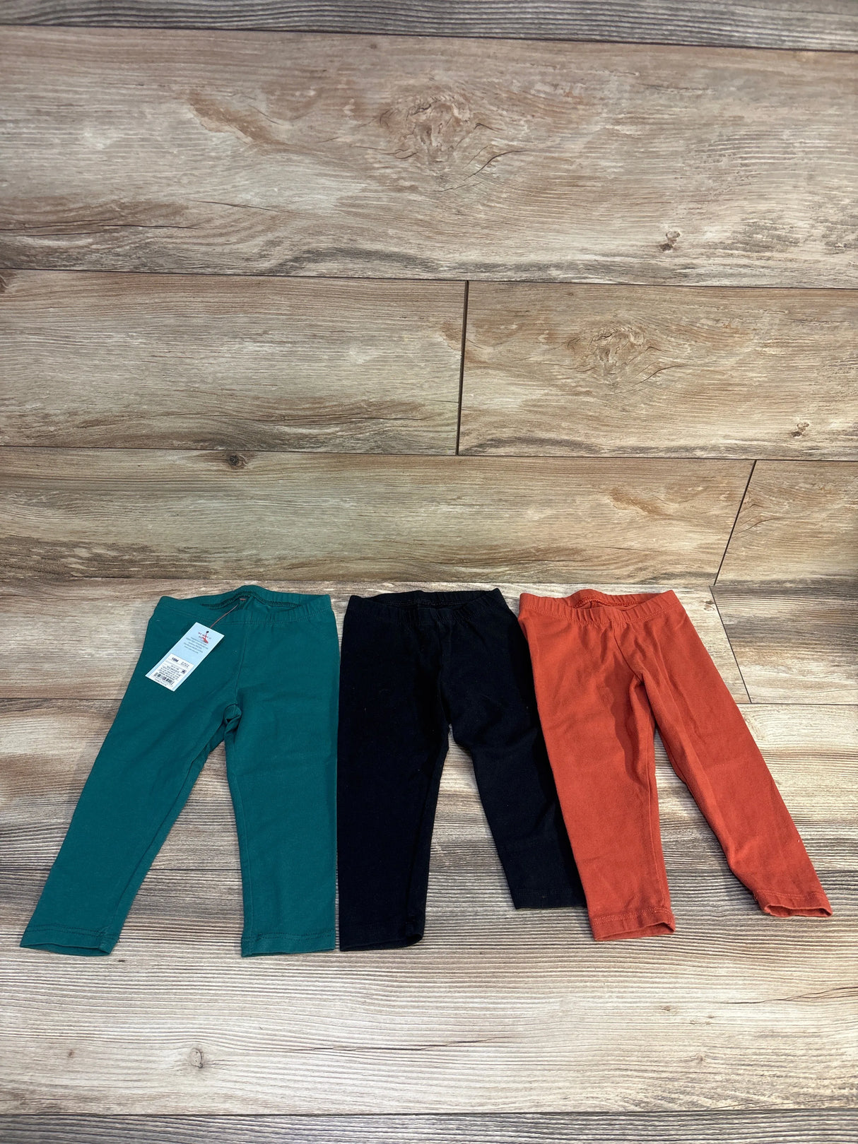 NEW Cat & Jack 3pk Leggings Teal sz 18m