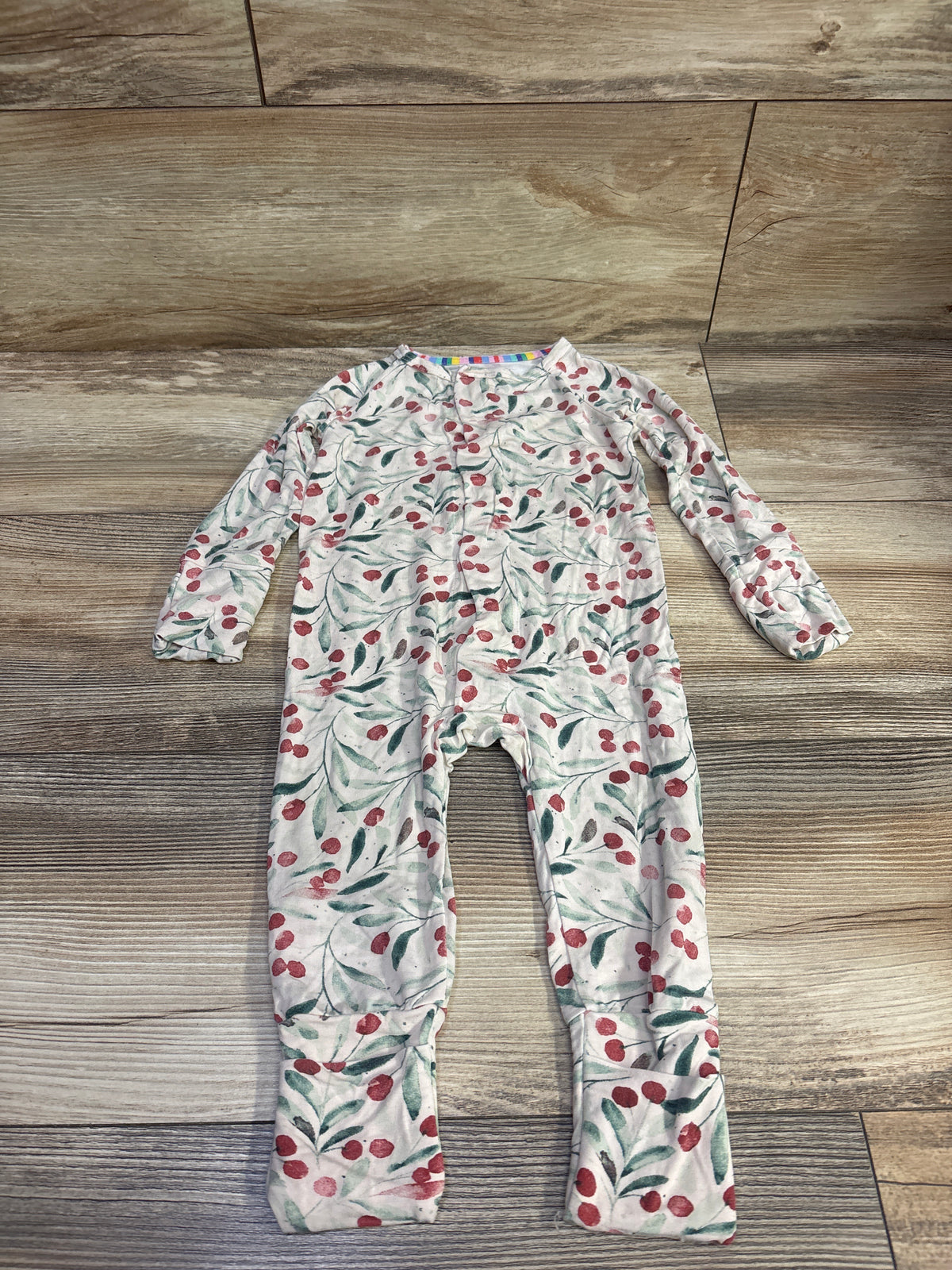 Magnetic Me 'Kiss Me Baby One More Time' Modal Convertible Footie Ivory sz 6-9m