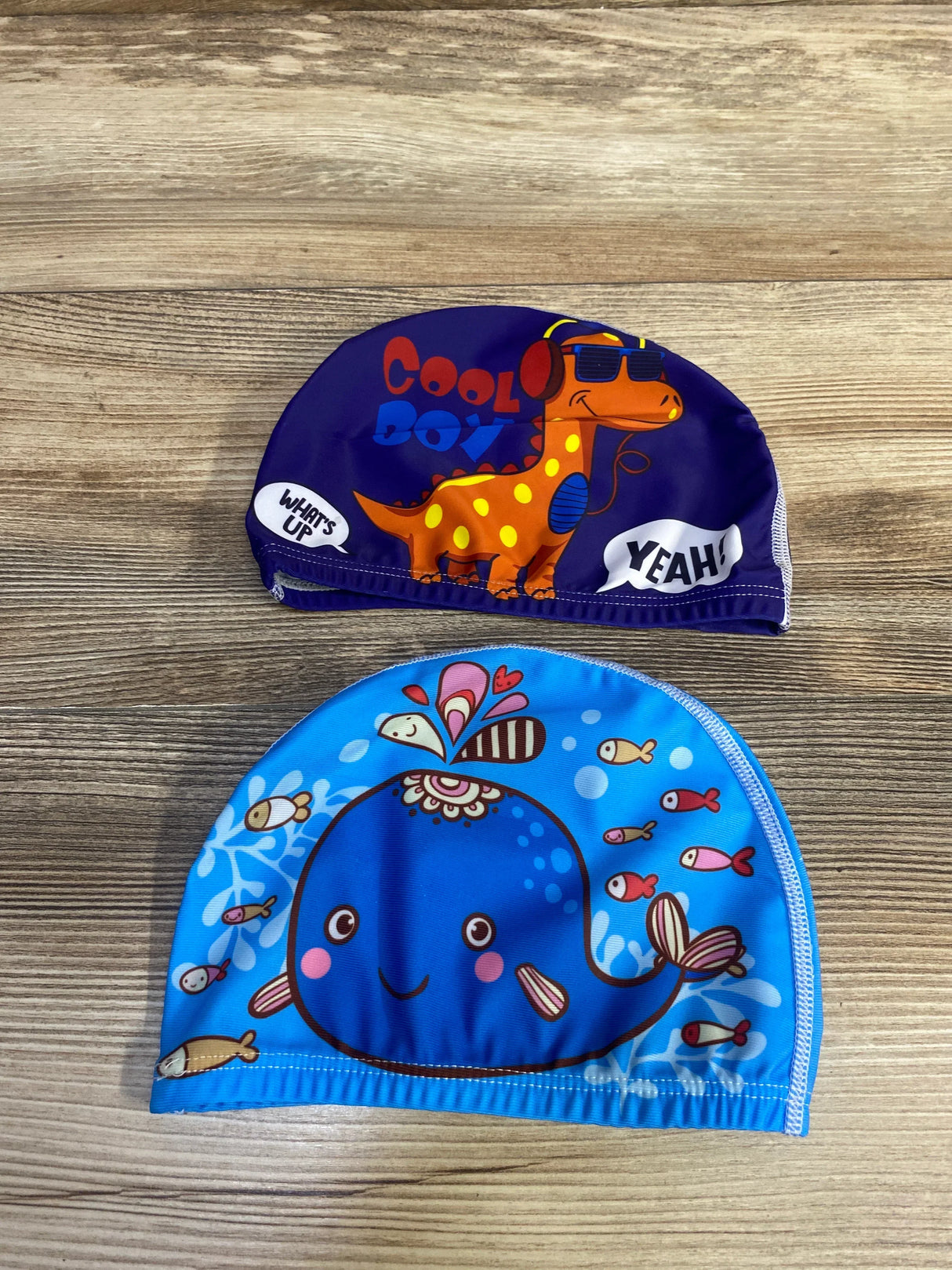 Alvinma 2pk Swimming Cap Blue One Size