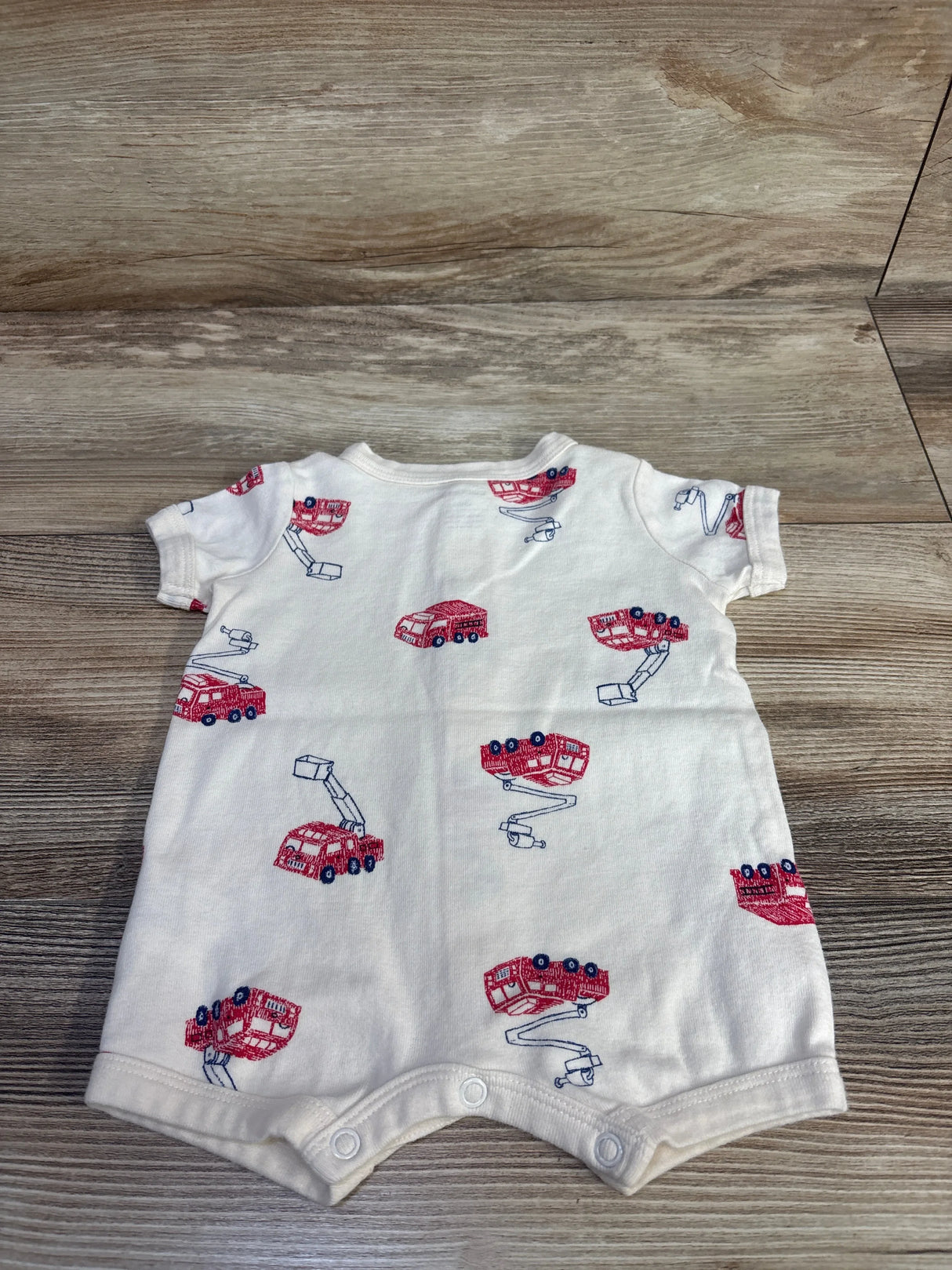 Carter's Button Front Shortie Romper Cream sz 3m