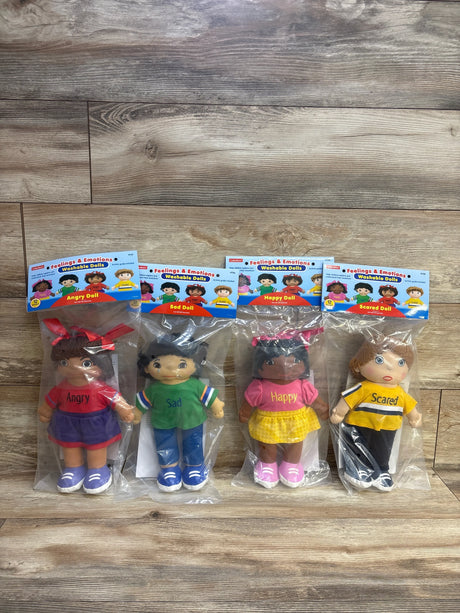 NEW Lakeshore 4pc Feelings & Emotions Washable Dolls - Me n Mommy To Be