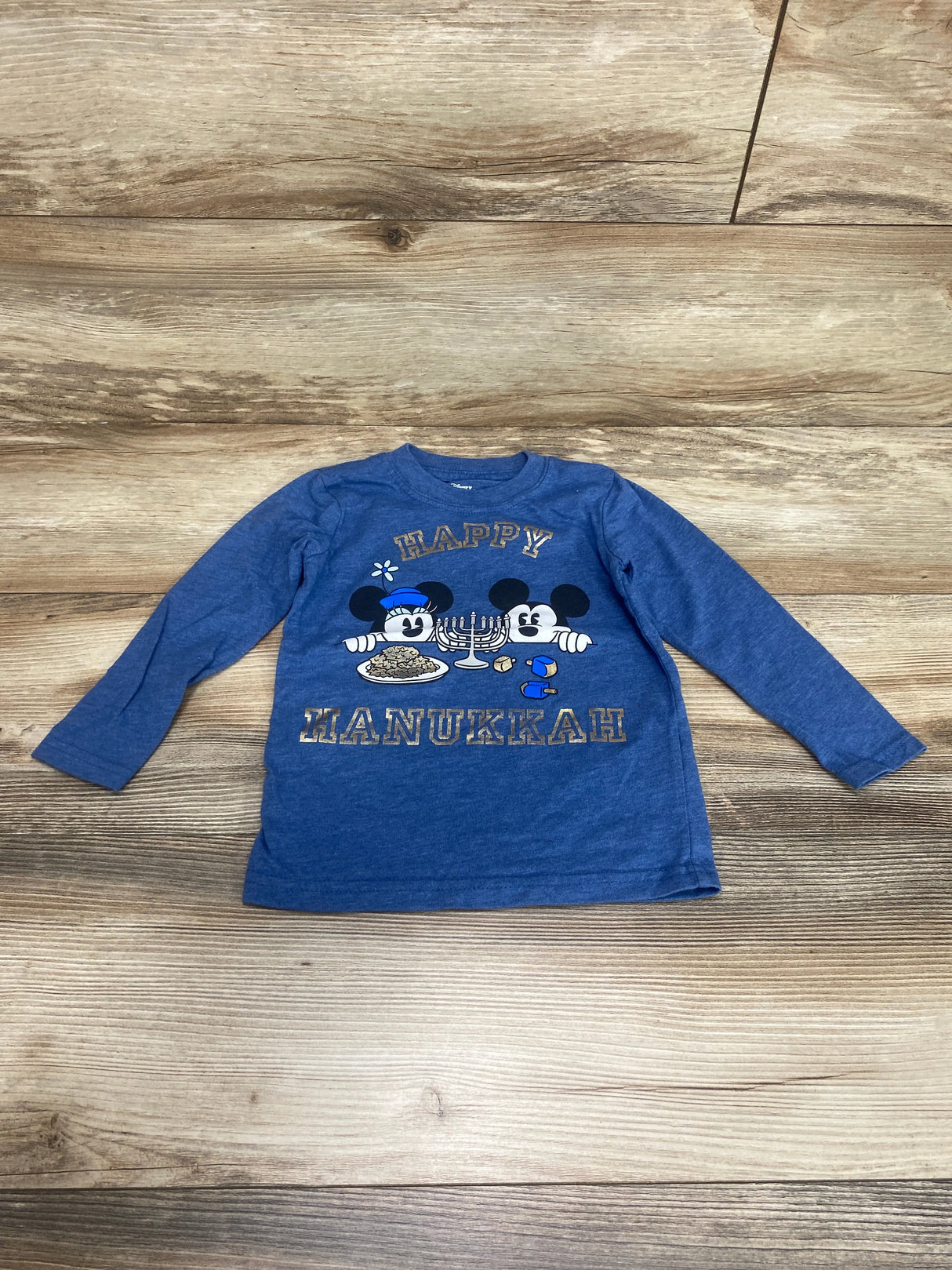 Disney Junior Happy Hanukkah Shirt Blue sz 2T - Me n Mommy To Be