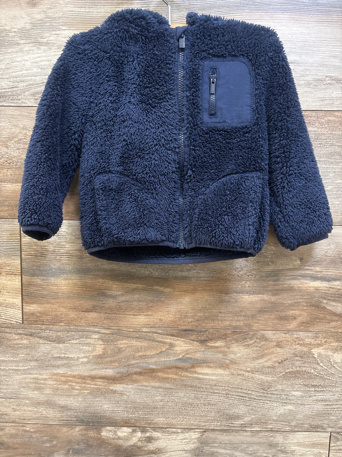 Old Navy Sherpa Zip Pocket Jacket Navy sz 2T