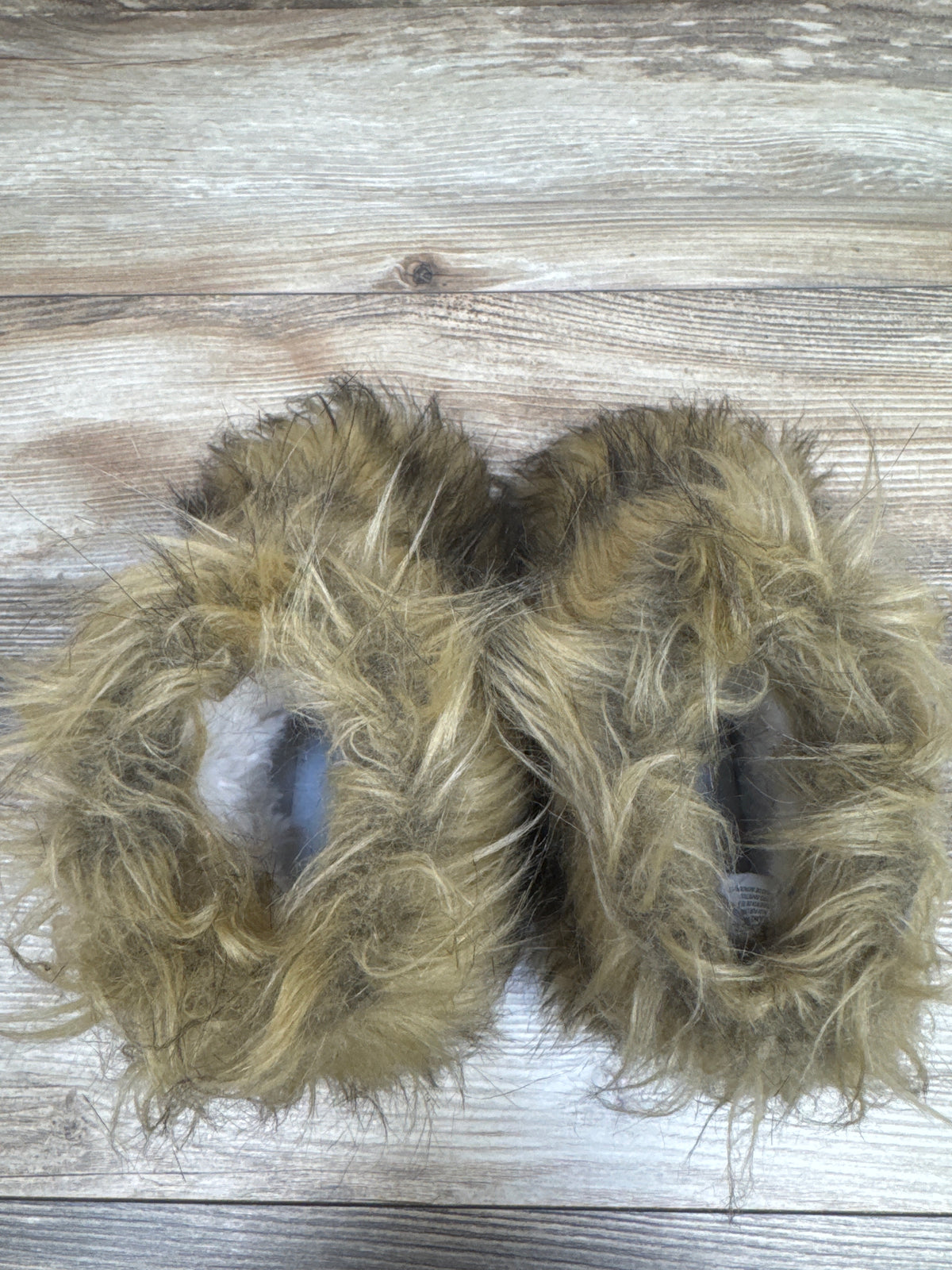 NWSTESLE Faux-Fur Furry Boots Brown sz 10c