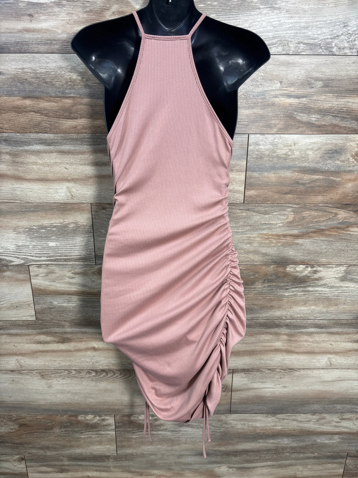 My Bump Maternity Ribbed Tank Bodycon Dress Pink sz Medium