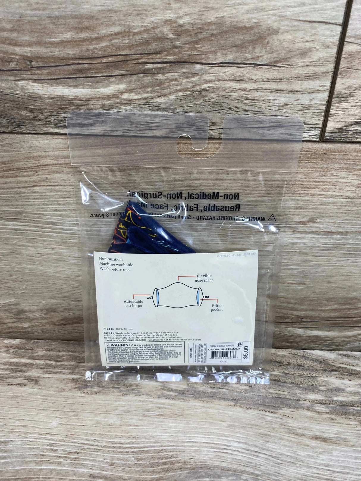 NEW Cat & Jack 2Pk Kids' Reusable Face Masks Navy OSFM - Me n Mommy To Be