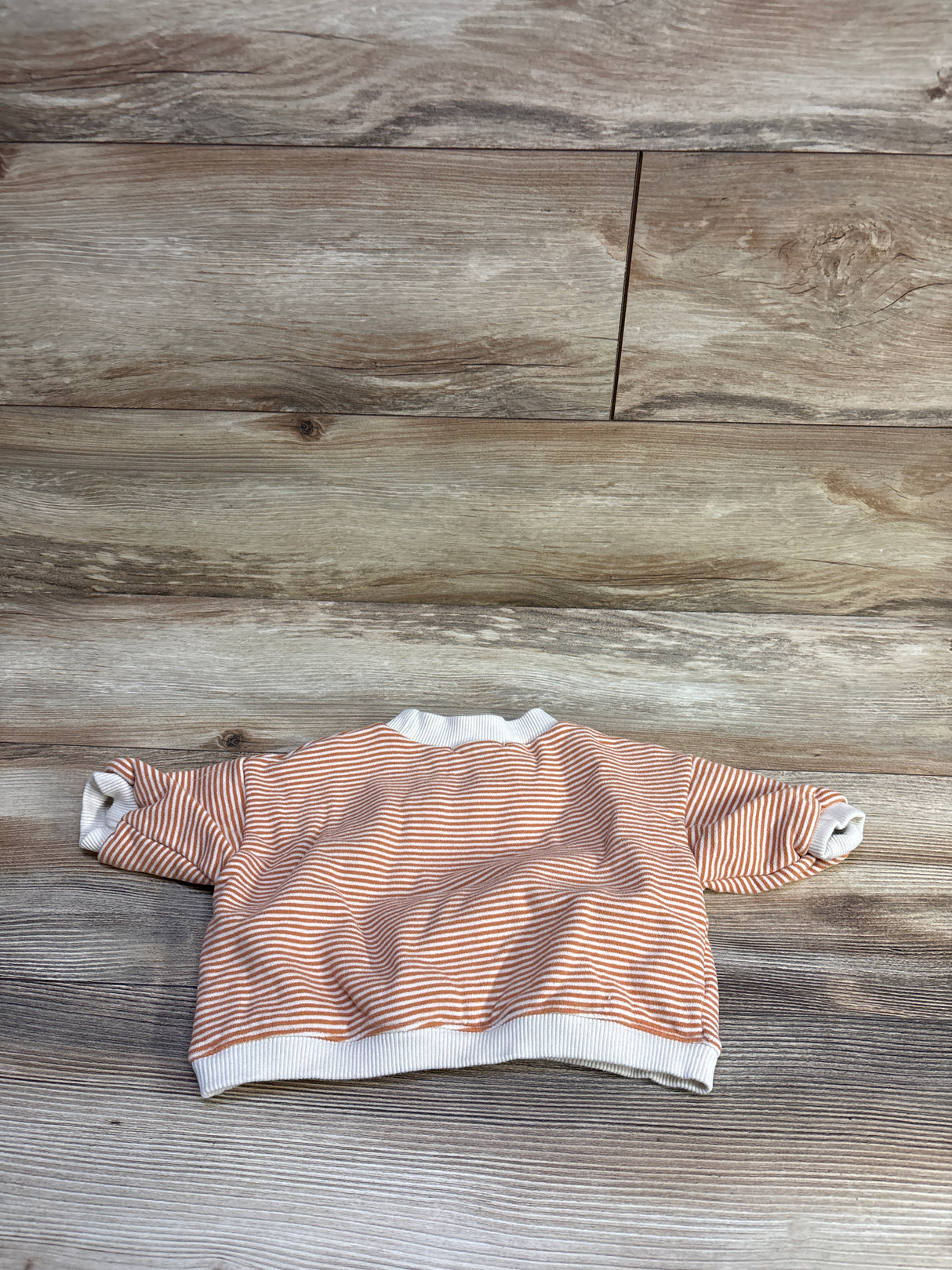 Roda J Baby Striped Pullover Sweatshirt Orange sz 6-12m
