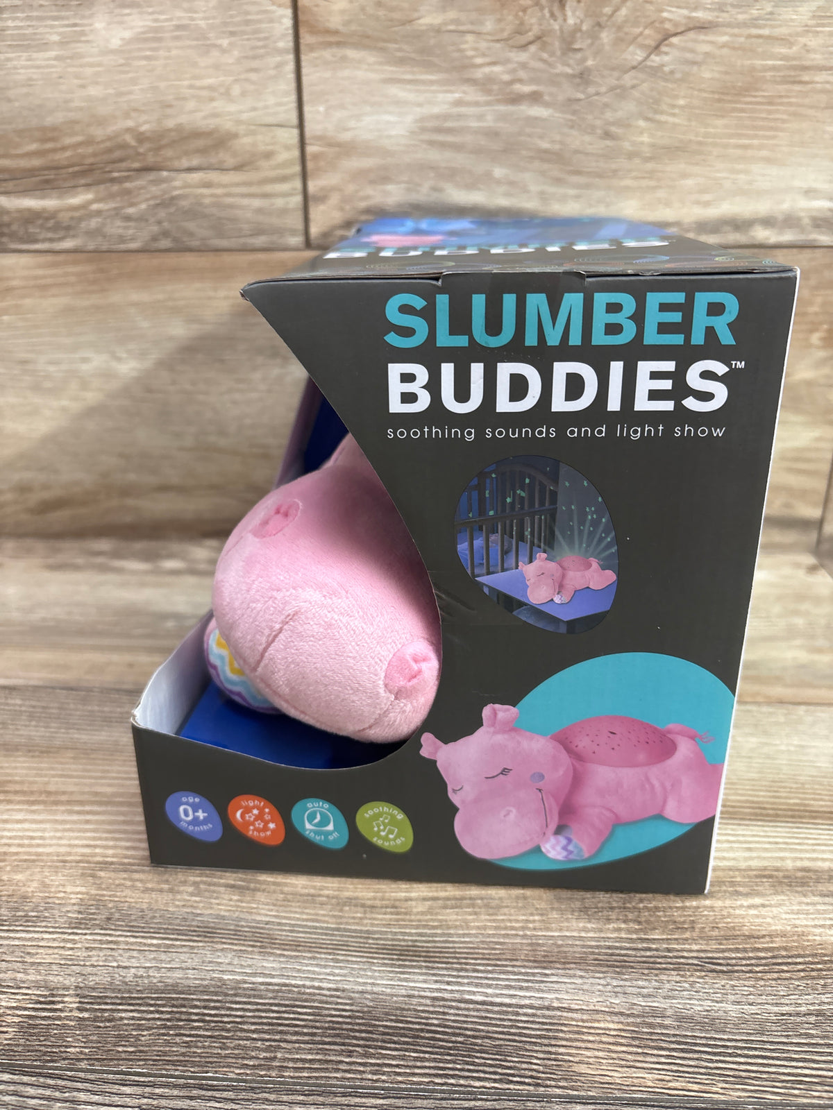 NEW Summer Infant Slumber Buddies Soother - Pink Hippo