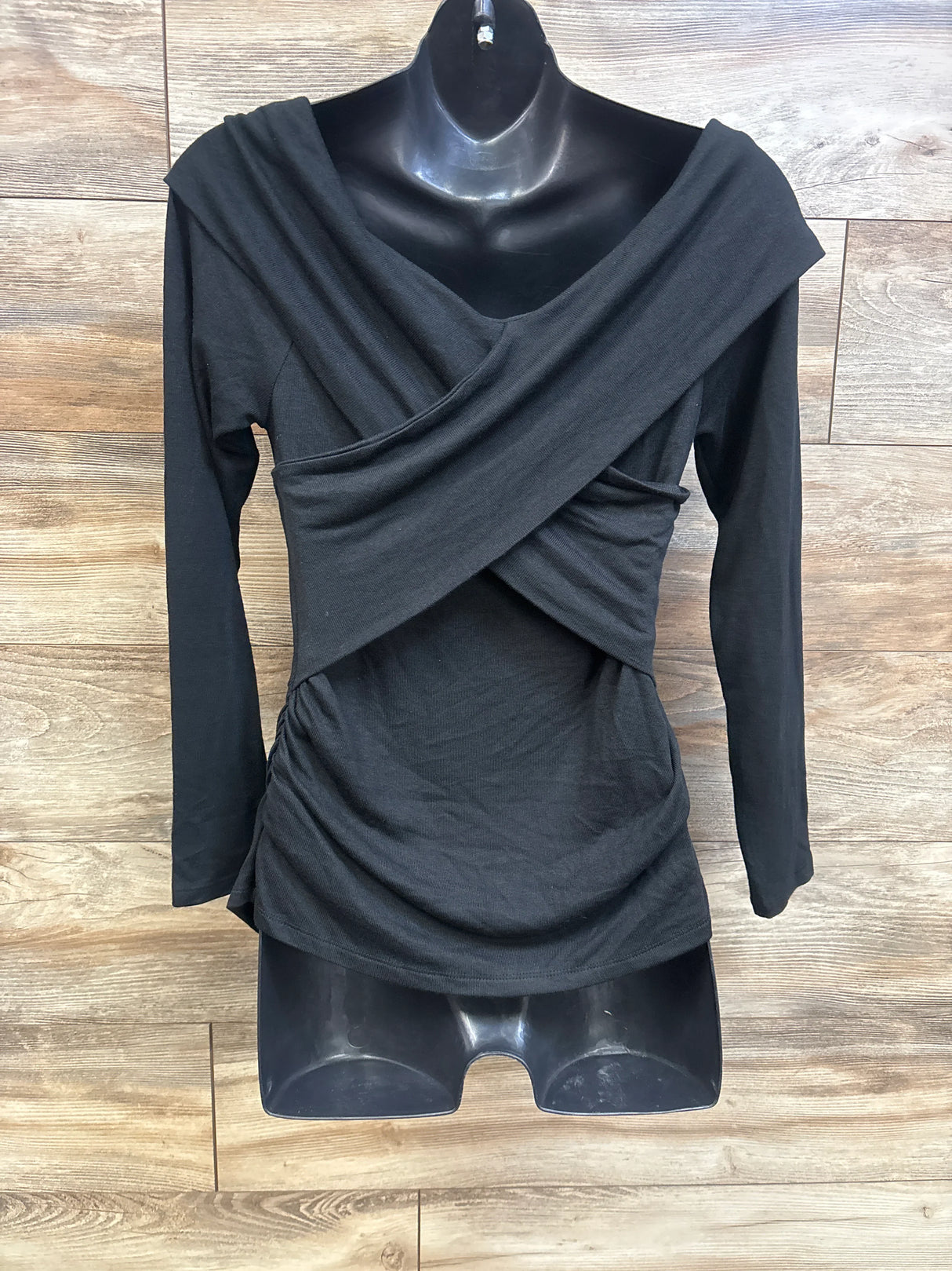 NEW Isabel Maternity Cross Front Top Black sz Medium