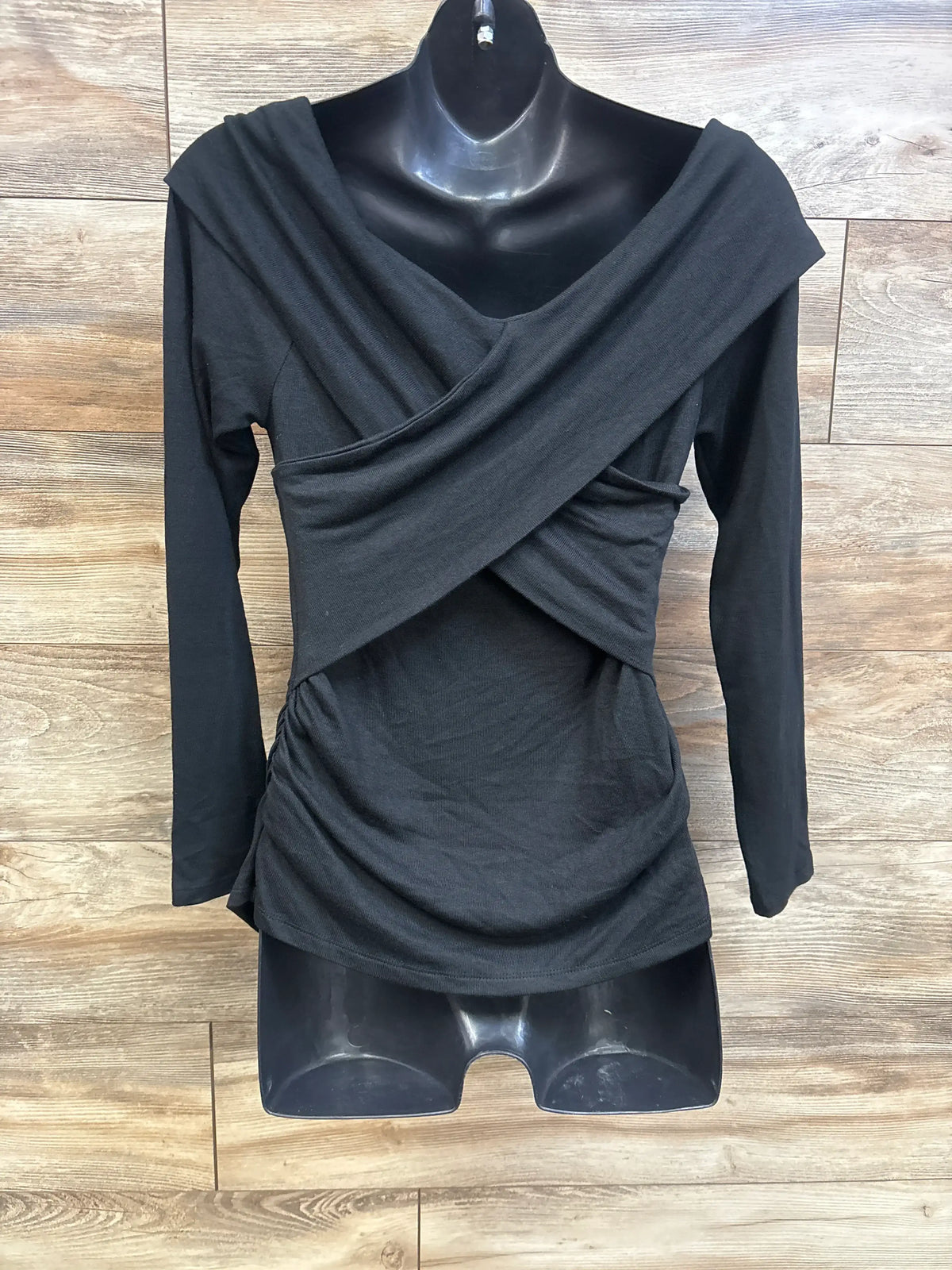 NEW Isabel Maternity Cross Front Top Black sz Medium