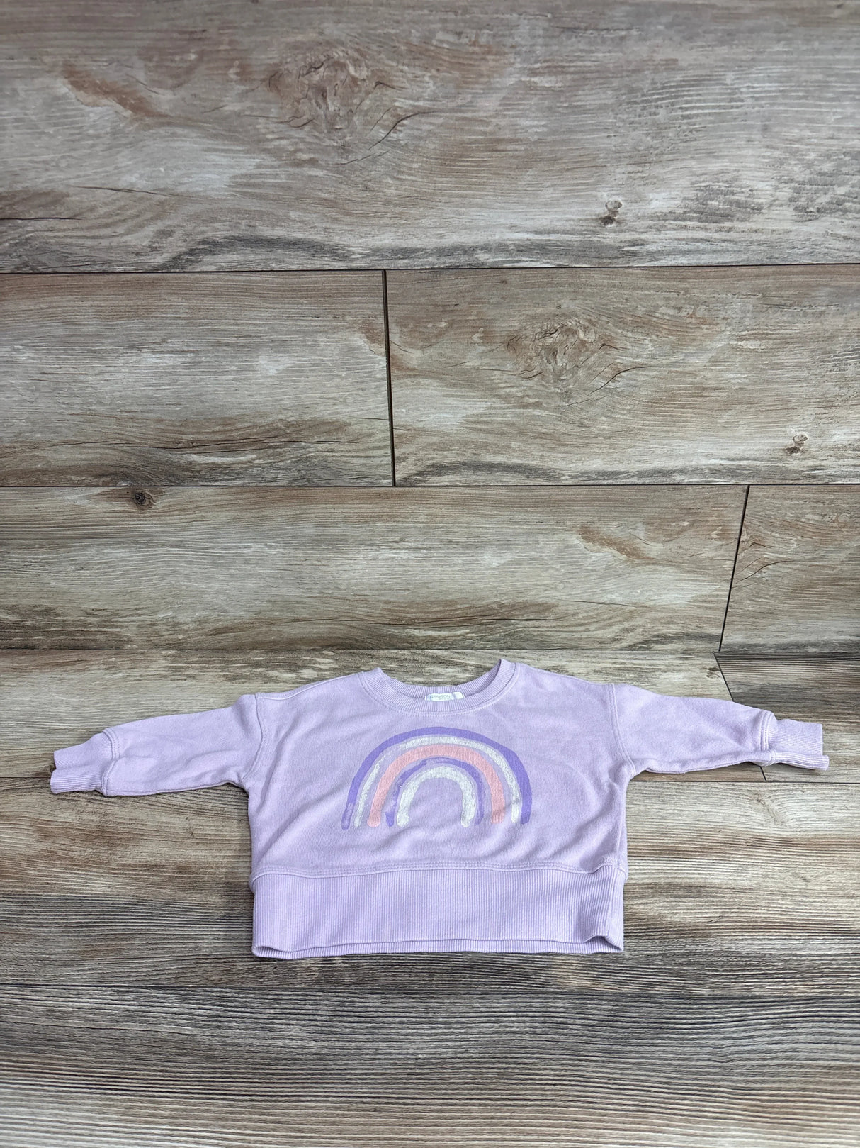 Grayson Mini Rainbow Sweatshirt Purple sz 12m
