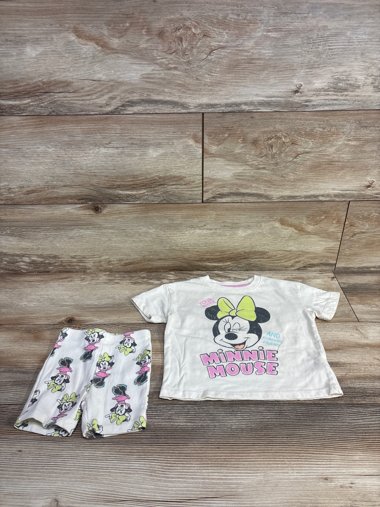 Disney Junior Minnie Mouse 2pc Set Ivory sz 18m