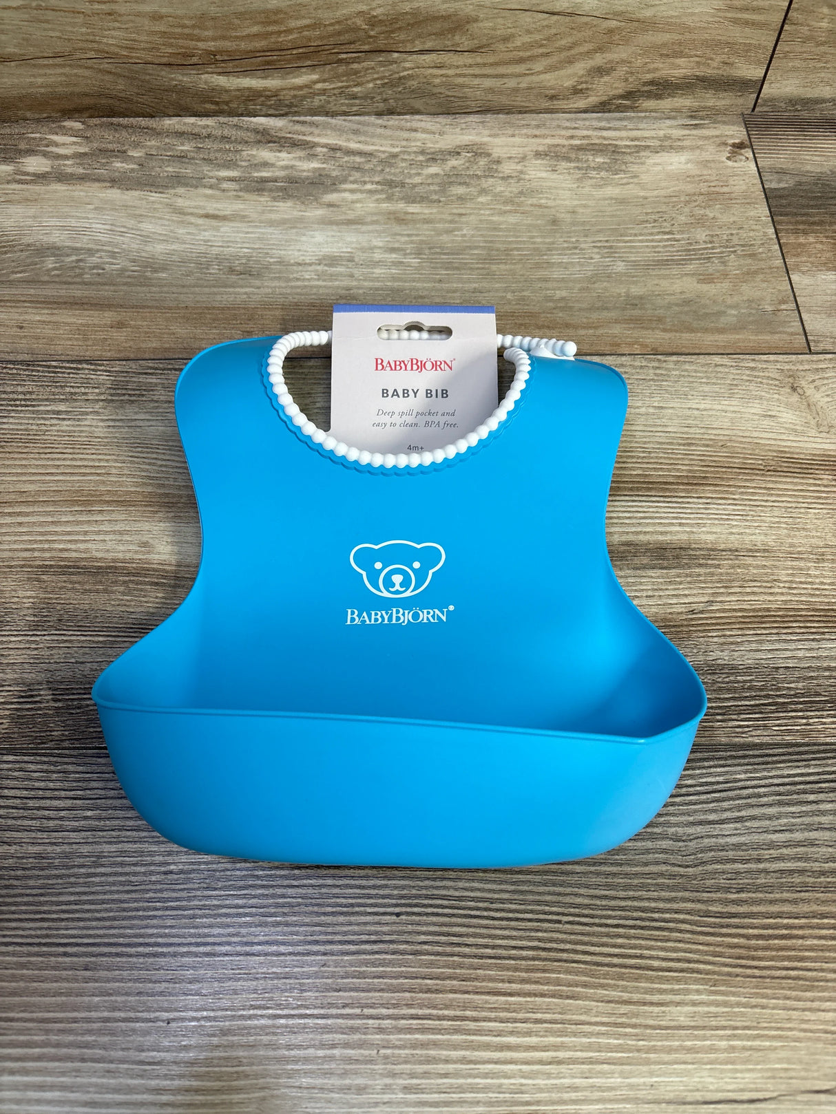 NEW BabyBjorn Bib Blue 4m+