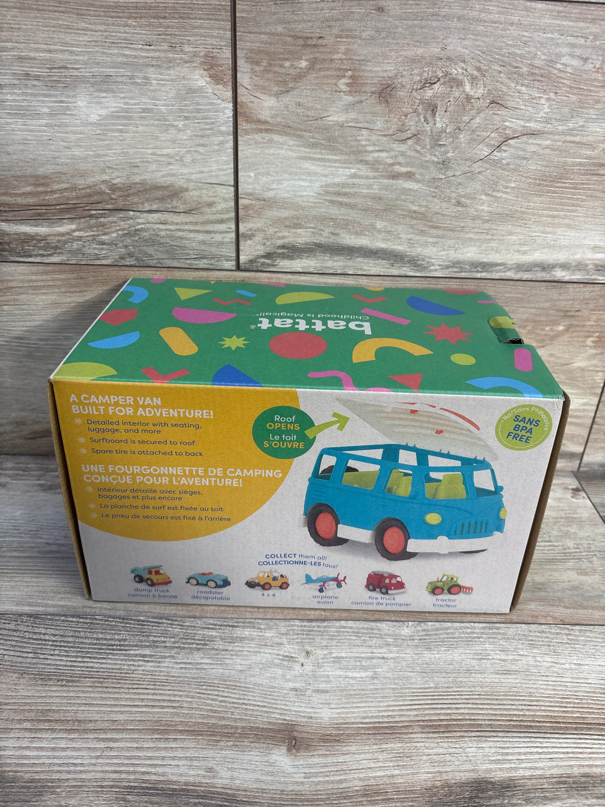 NEW Battat Wonder Wheels Blue Camper Van
