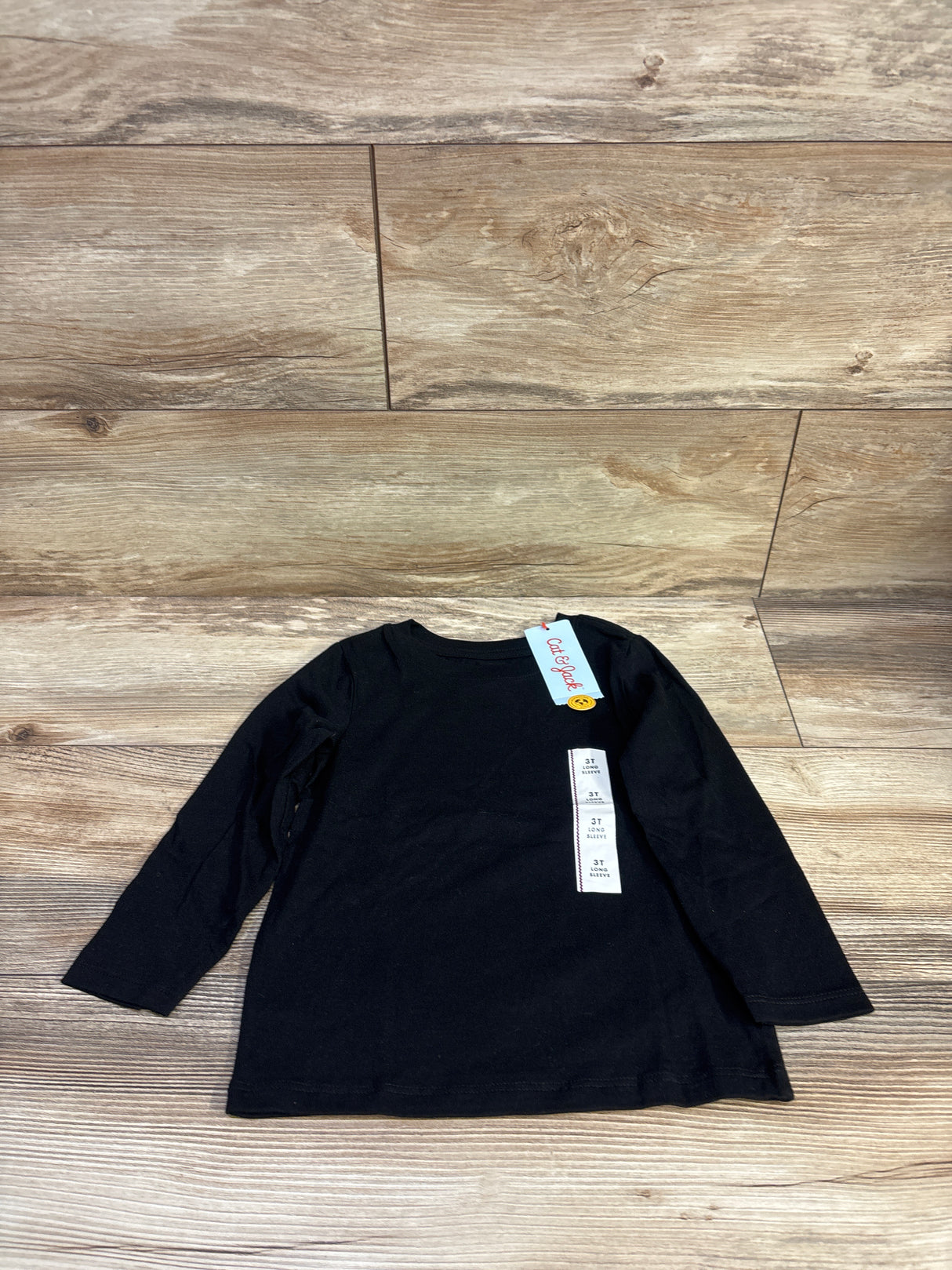 NEW Cat & Jack Long Sleeve Shirt Black sz 3T