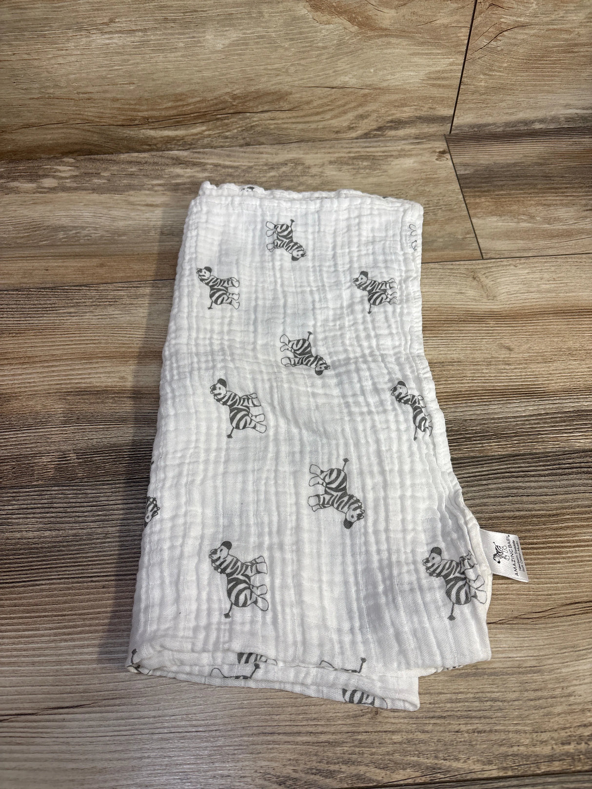Amazing Baby Newborn Muslin Swaddle Blanket Zebra Print