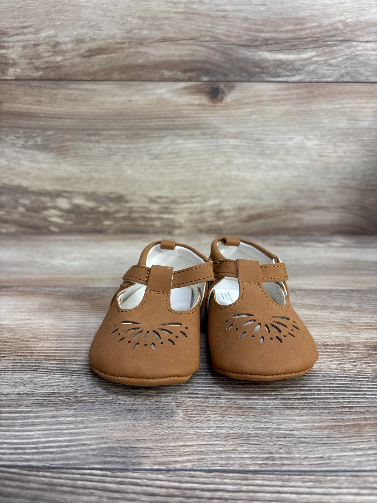 Cat & Jack Suede Crib Shoes Brown sz 3c