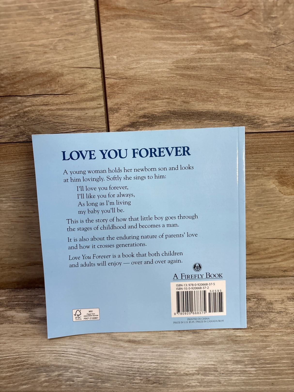 Love You Forever Paperback Book