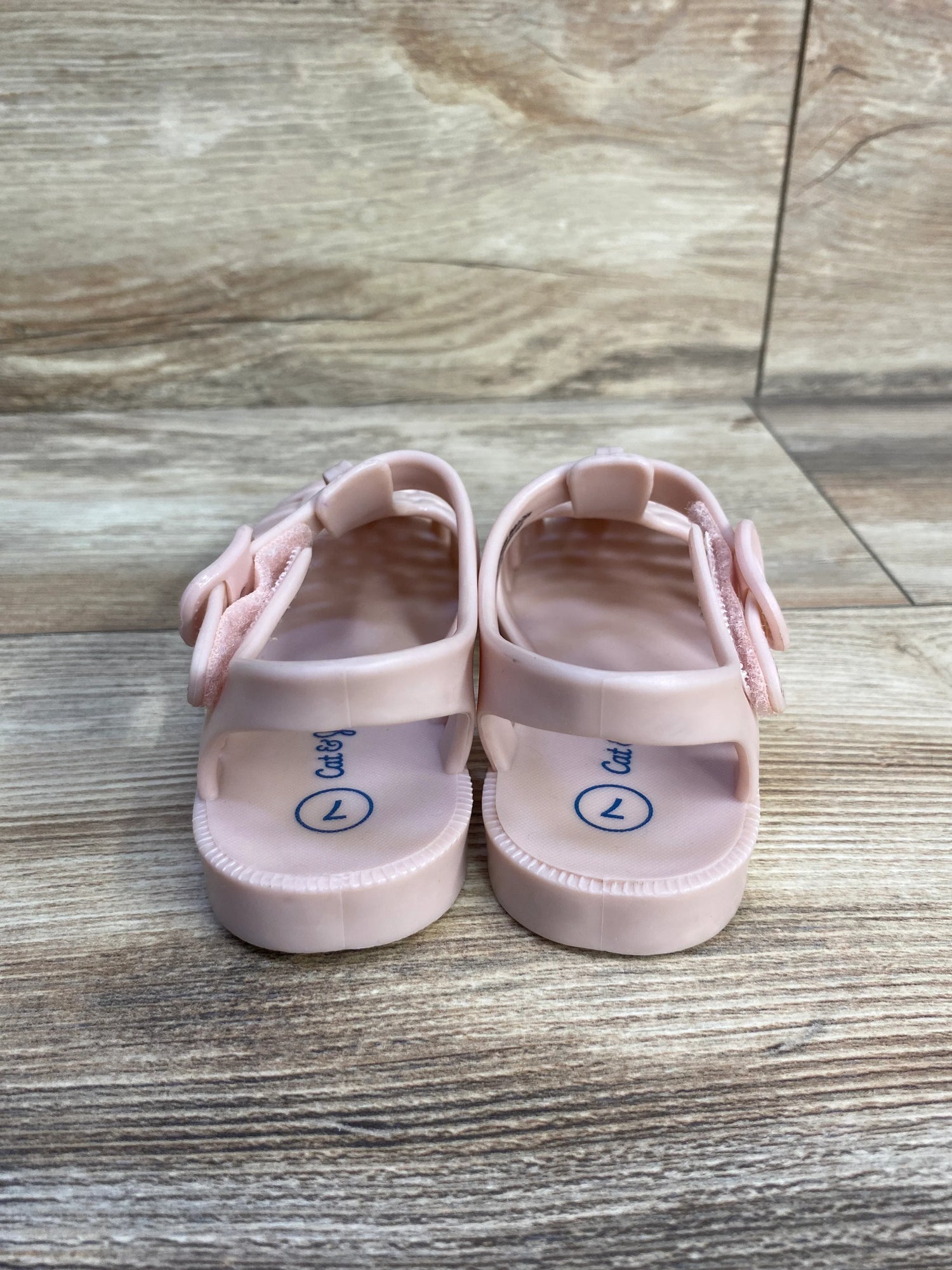 Cat & Jack Fisherman Jelly Sandals Pink sz 7c - Me n Mommy To Be