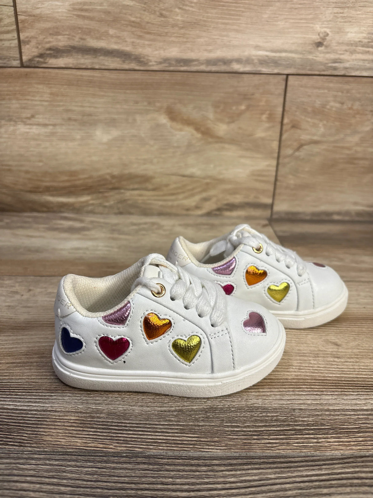 Kurt Geiger London Mini Lane Love Sneakers White sz 5c