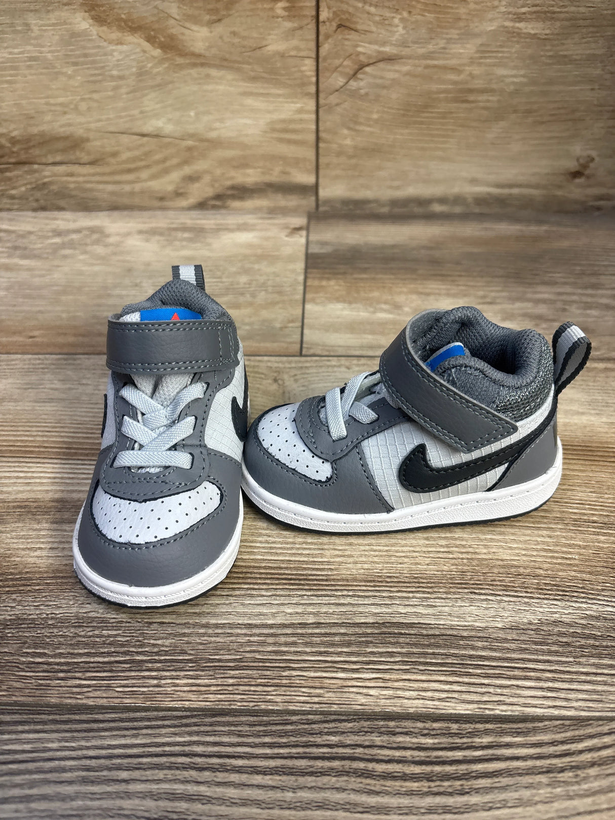 Nike Court Borough Mid TD 'Grey' Sneakers sz 4c