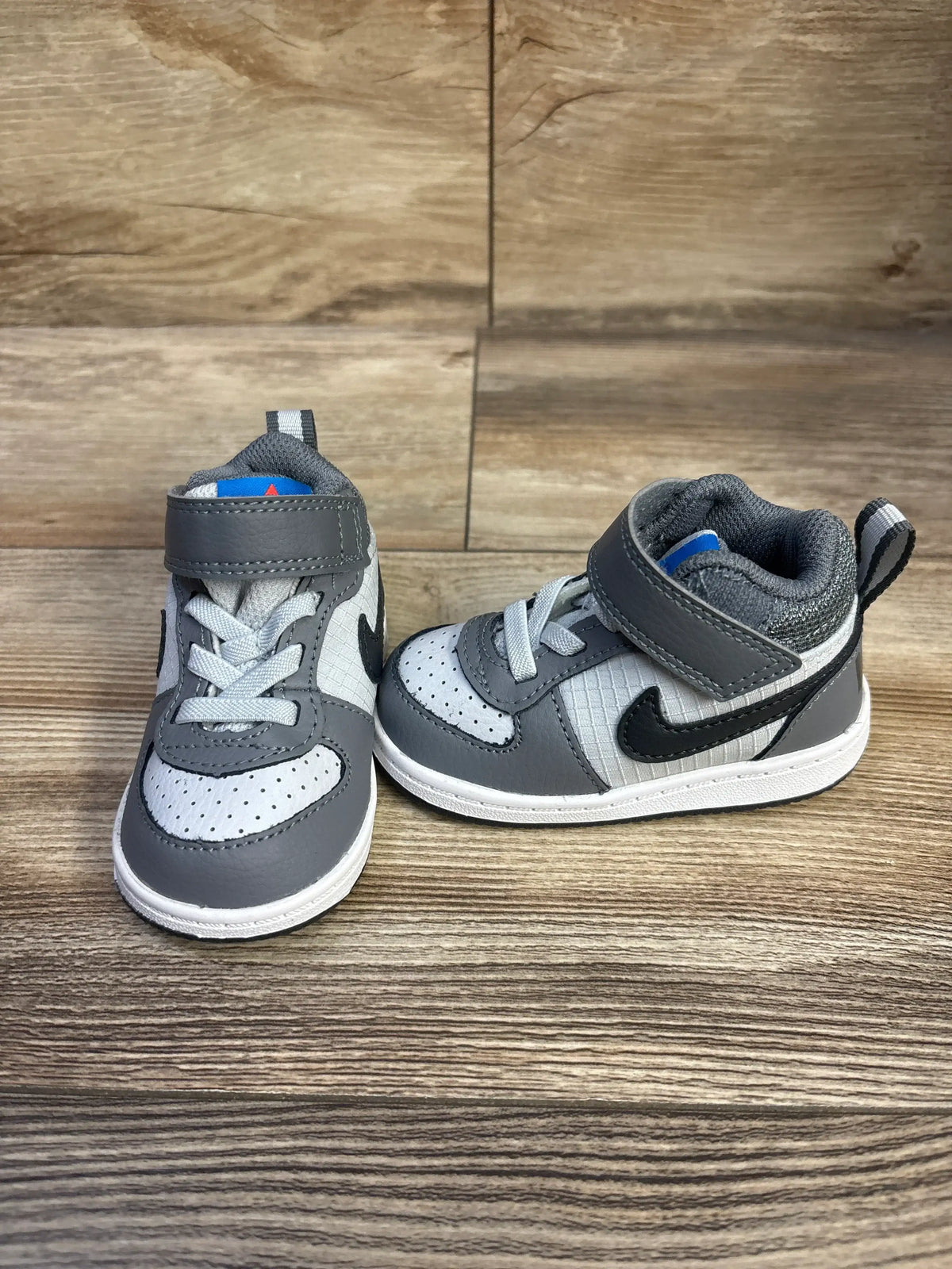 Nike Court Borough Mid TD 'Grey' Sneakers sz 4c
