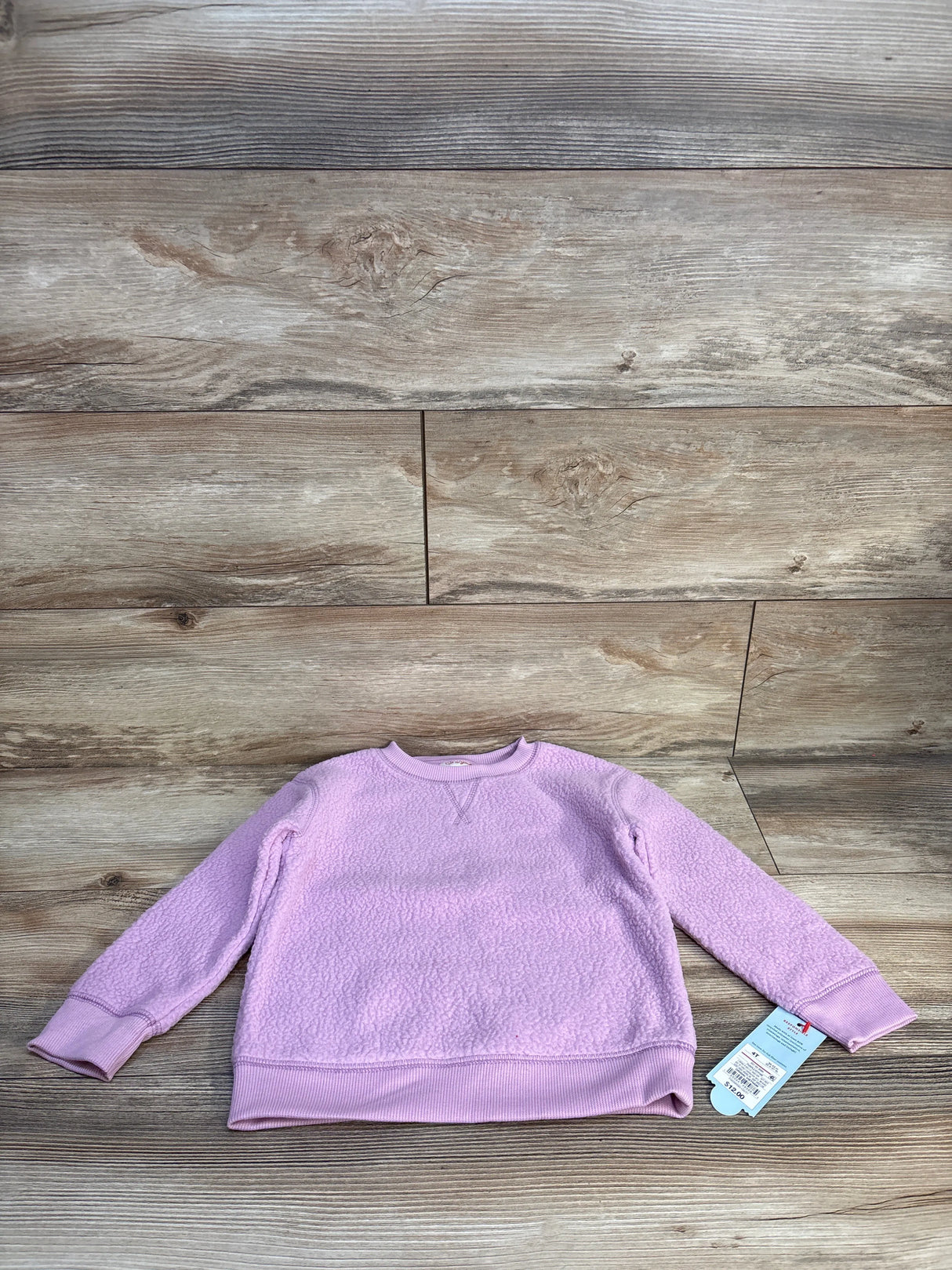 NEW Cat & Jack Sherpa Lined Sweatshirt Lilac sz 4T