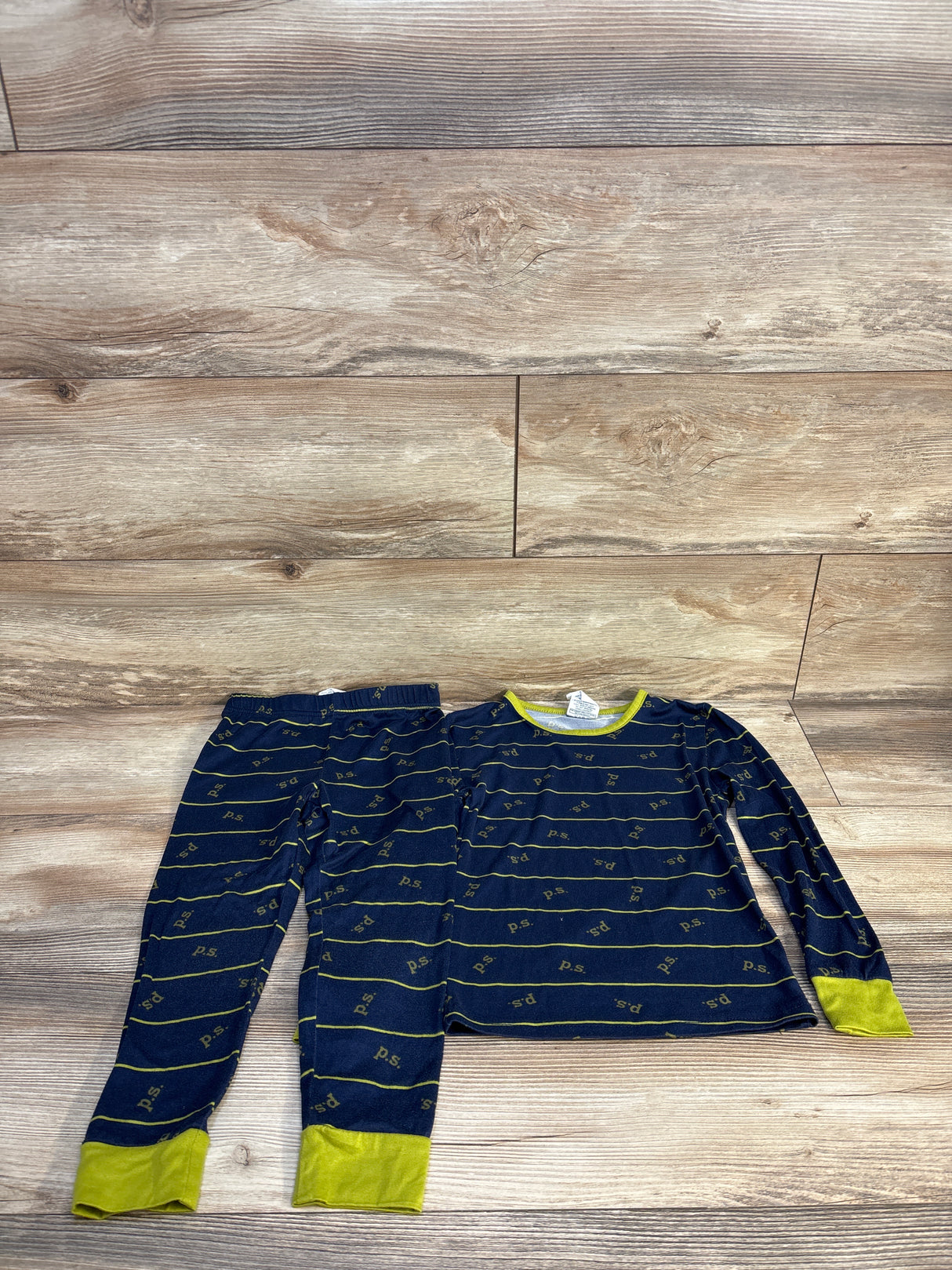 Aeropostale P.S. Striped 2pc Pajama Set Navy sz 5T