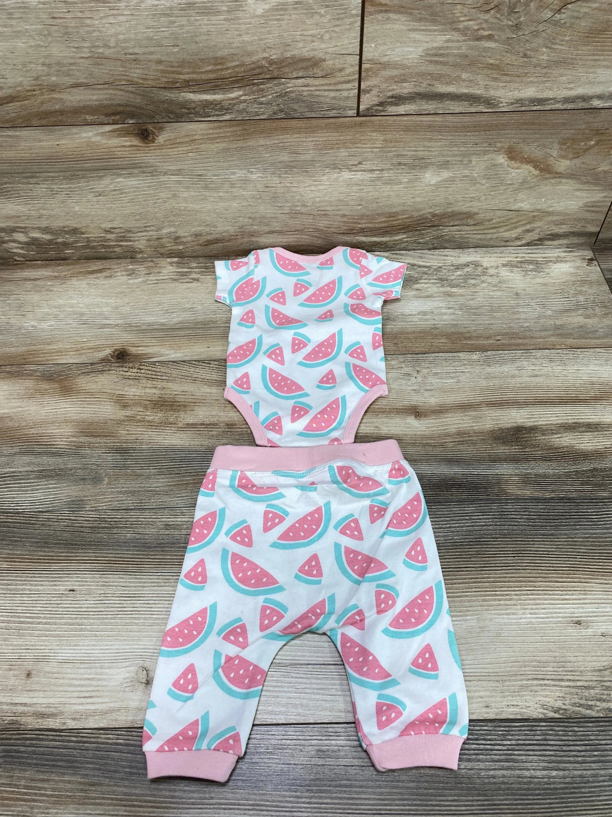 NEW M+A by Monica + Andy Watermelon Bodysuit & Pants White sz Newborn - Me n Mommy To Be