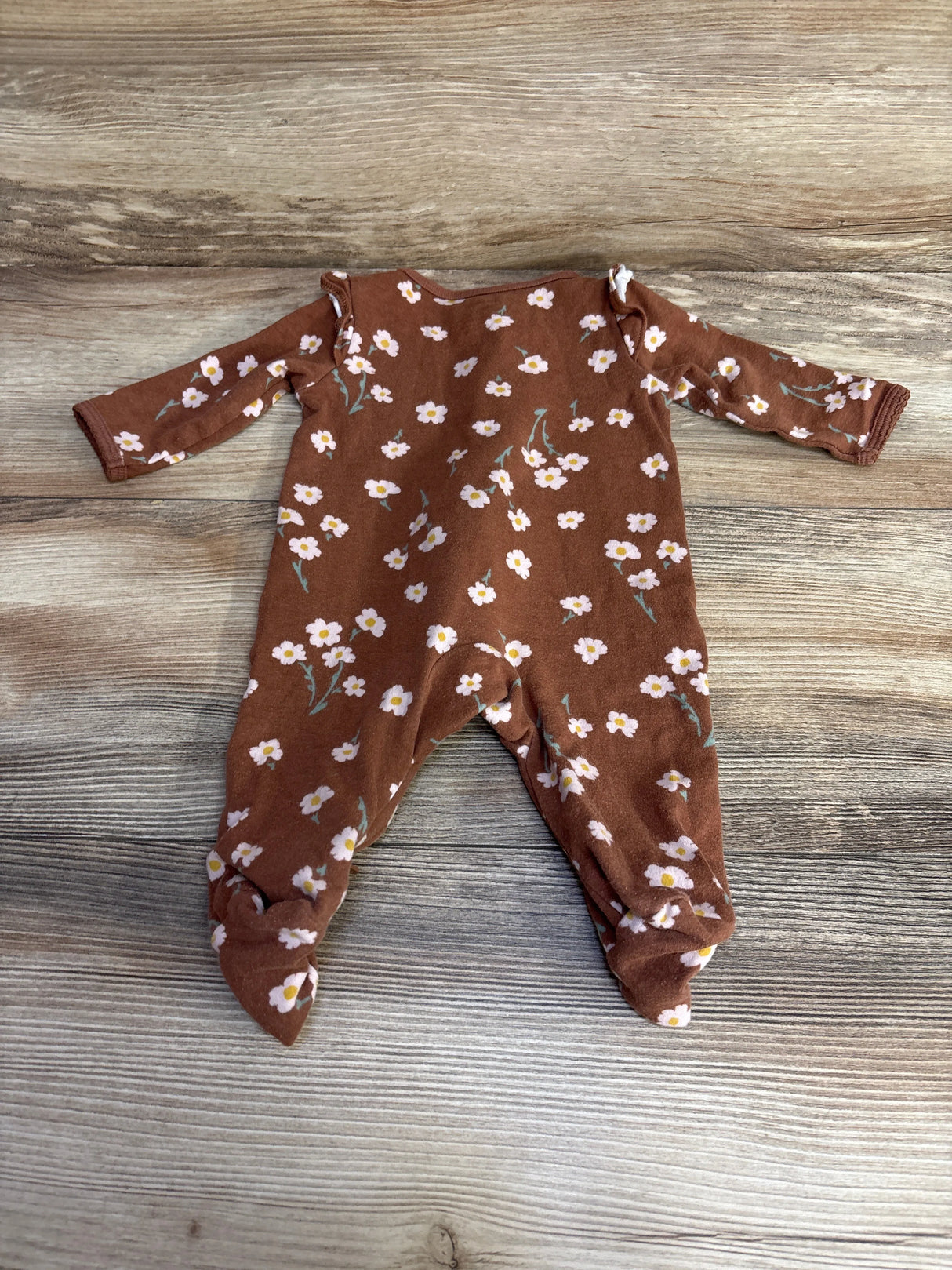 Carter's Floral Sleeper Brown sz 3m - Me n Mommy To Be