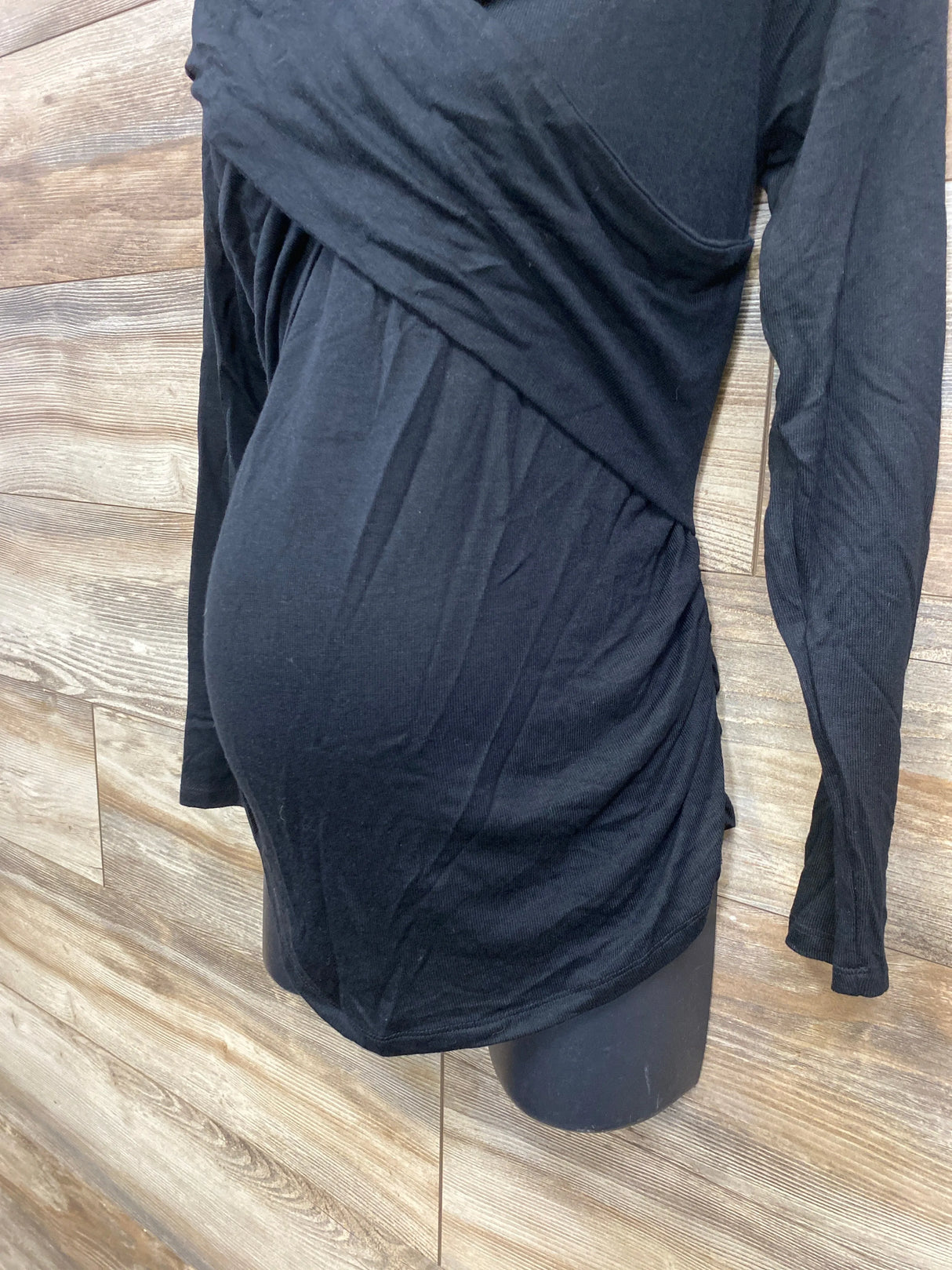 NEW Isabel Maternity Cross Front Top Black sz Small