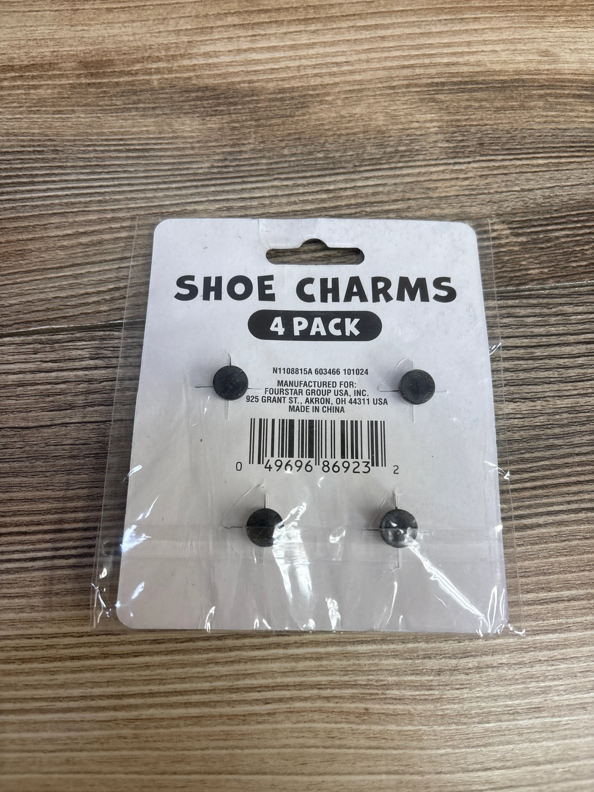 NEW 4pk Shoe Charms