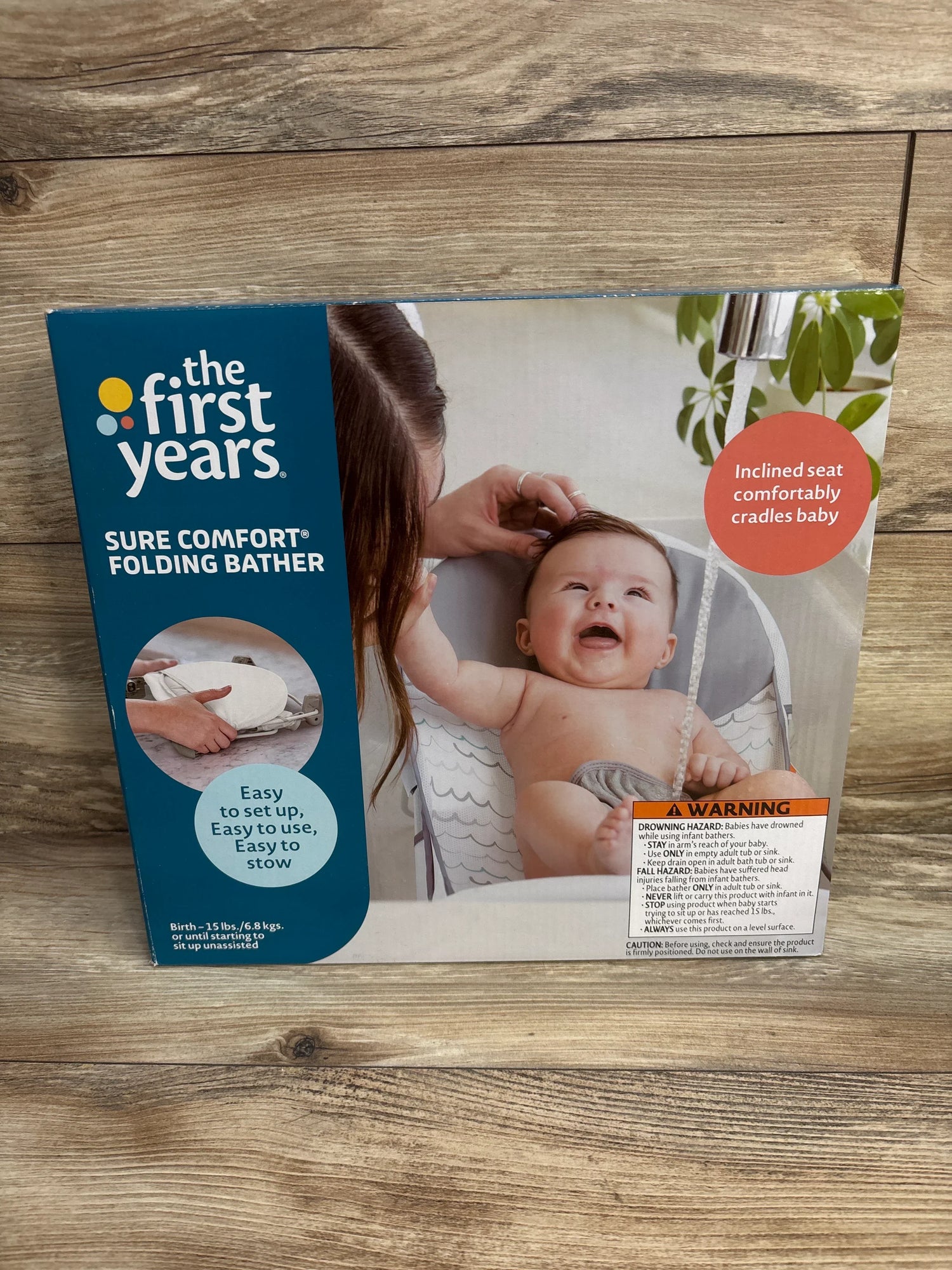 NEW The First Years Sure Comfort Folding Baby Bather - Me n Mommy To Be