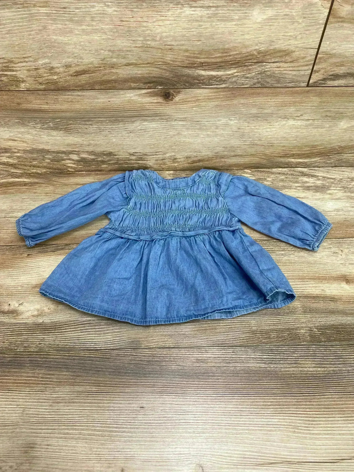 Jessica Simpson Chambray Top Blue sz 12m - Me n Mommy To Be