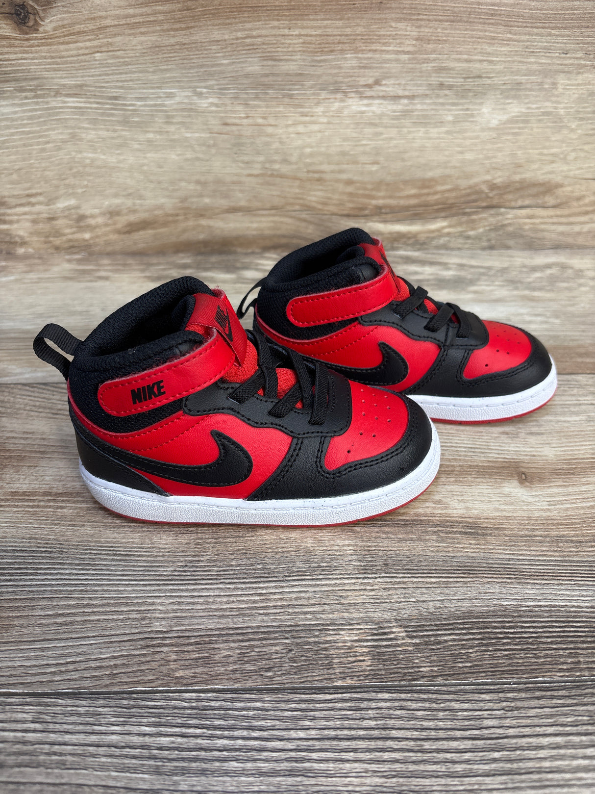 Nike Court Borough Mid 2 TD 'Black University Red' sz 8c