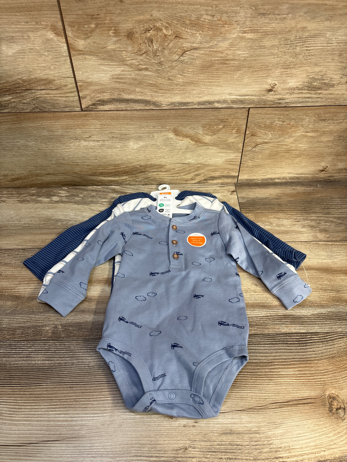 NEW Just One You 3pk Bodysuit Set Blue sz 9m