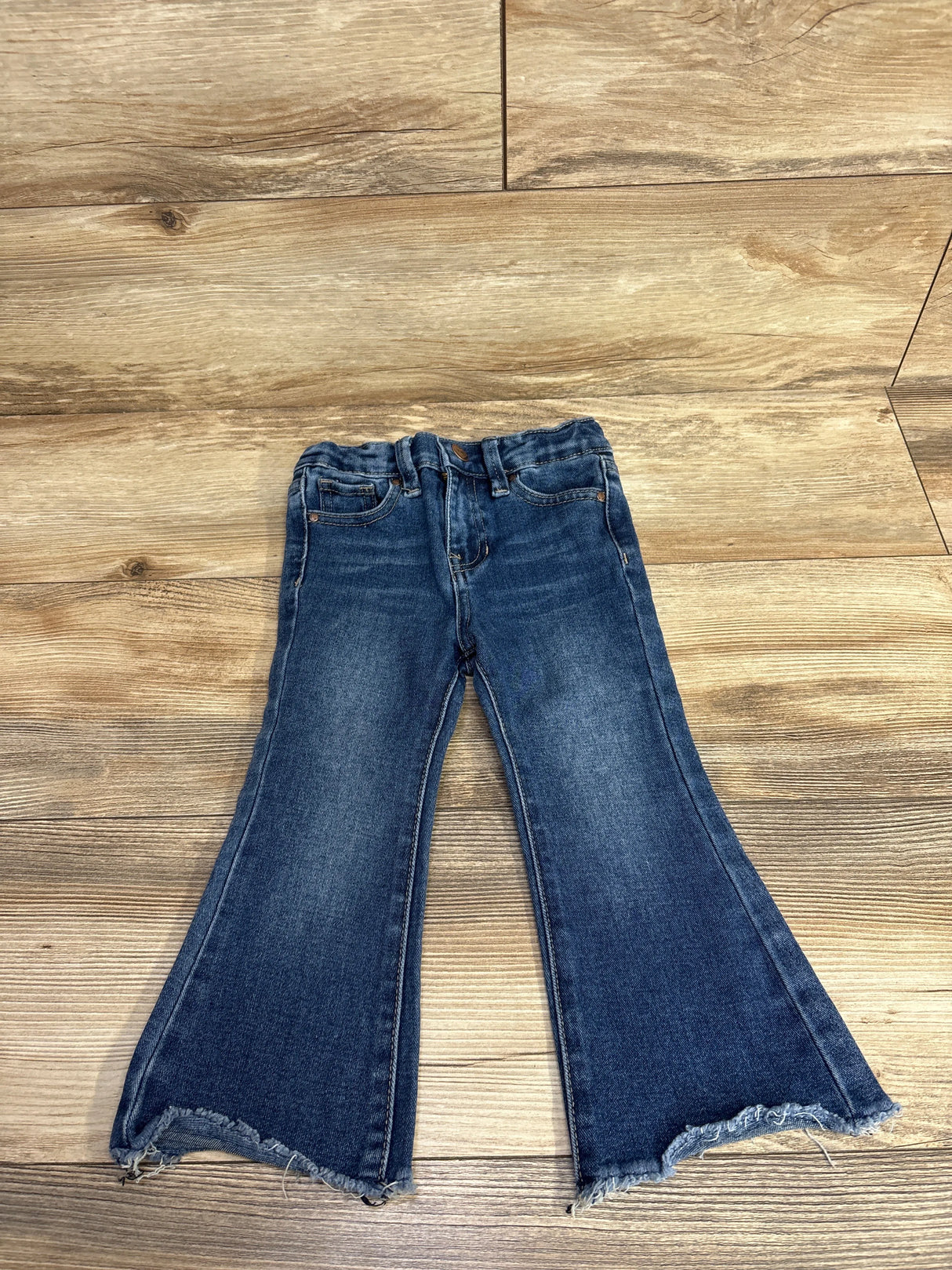 Yumi Girls Denim Frayed Jeans Blue sz 3T