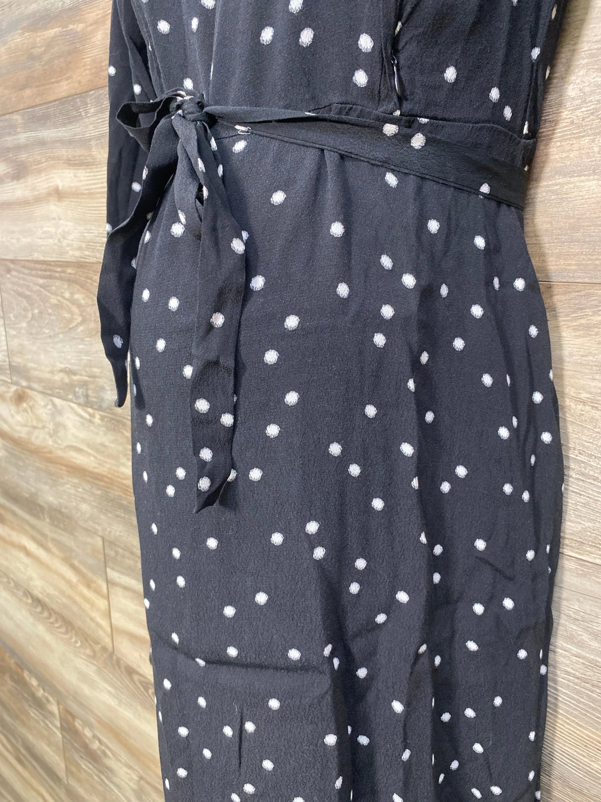 Seraphine Polka Dot Nursing Dress Black sz Small - Me n Mommy To Be