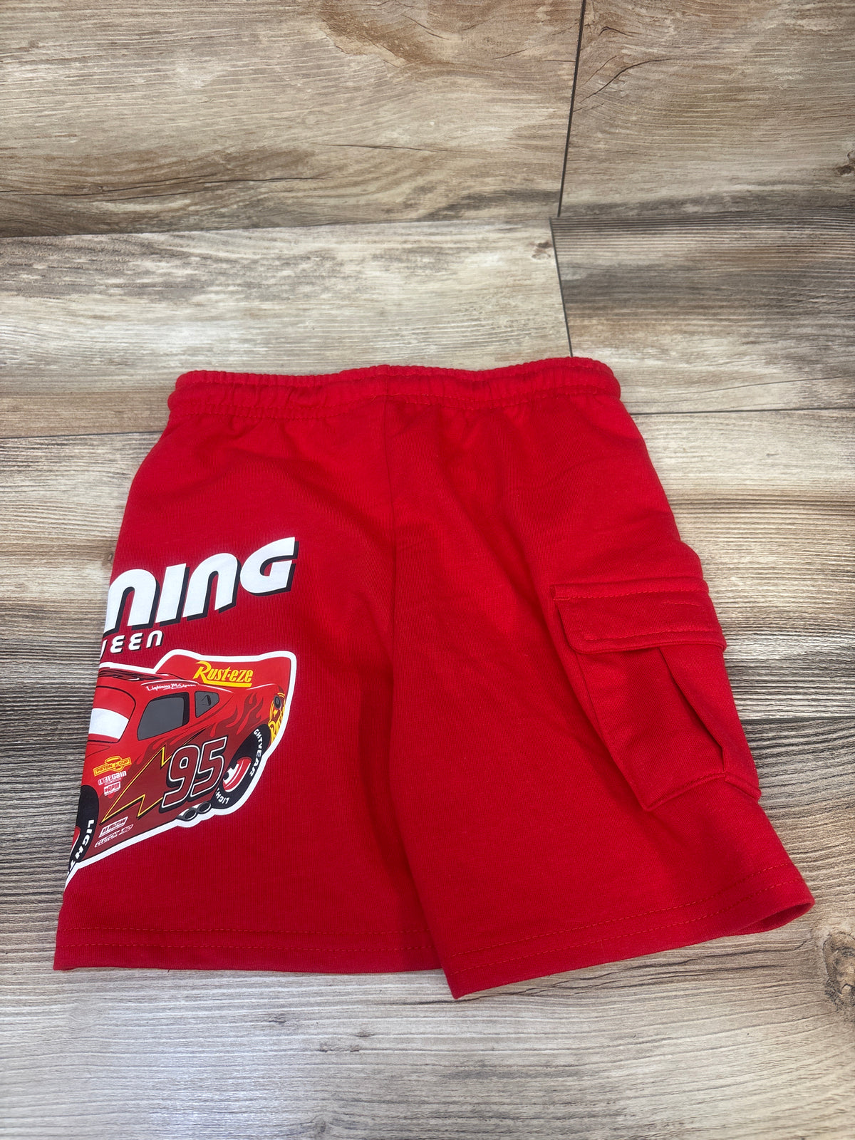 Disney Pixar Cars Lightning McQueen Drawstring Shorts Red sz 5T