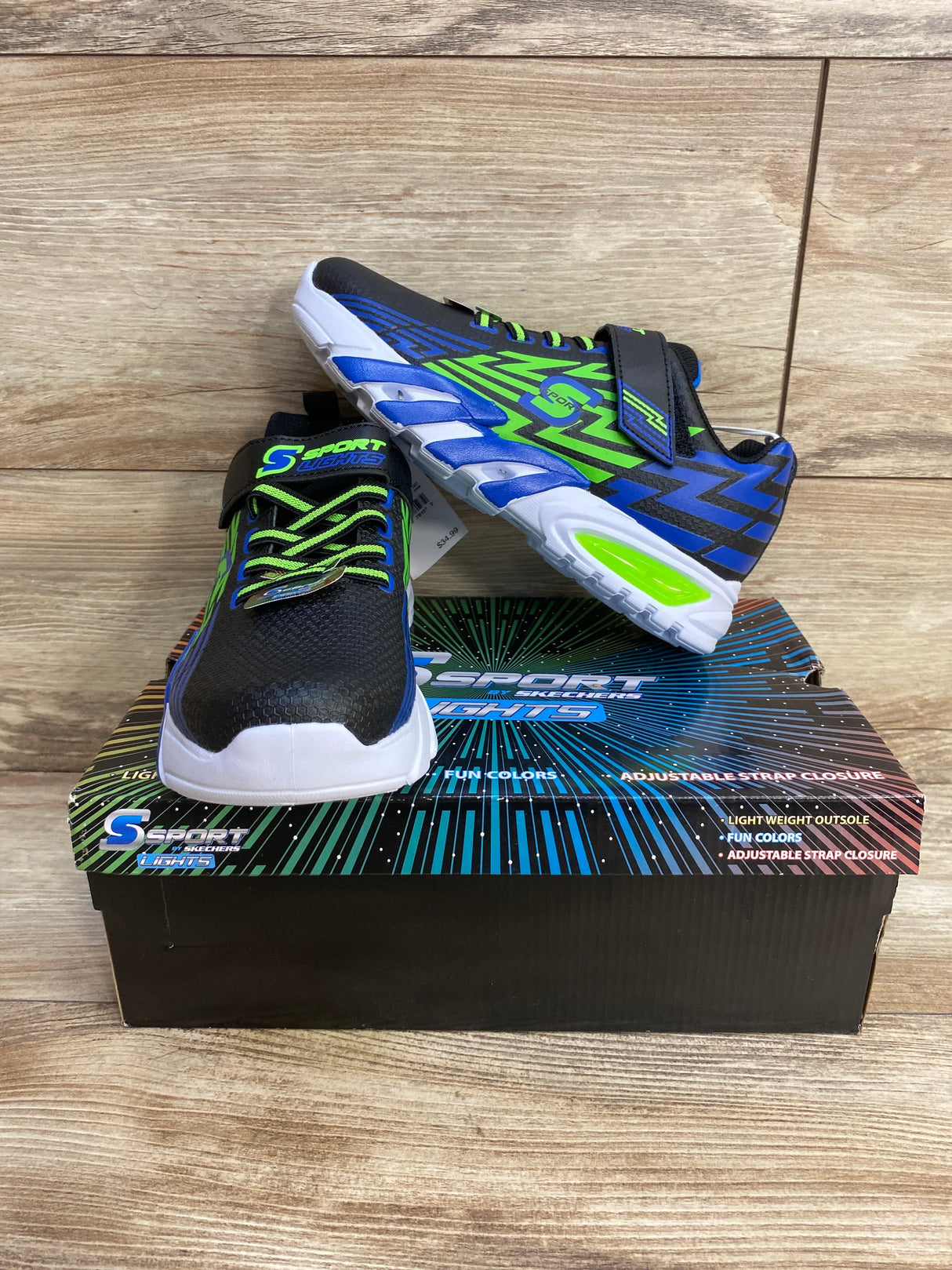 NEW S Sport By Skechers Lights Ottis Performance Sneakers sz 4Y - Me n Mommy To Be