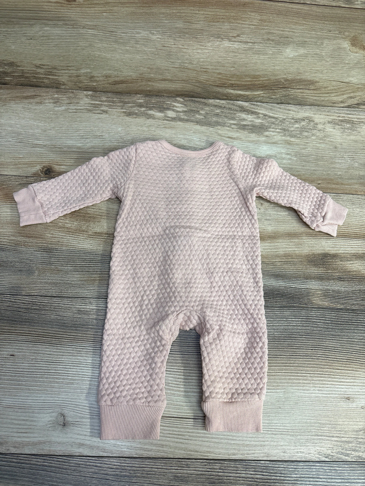 Cloud Island Textured Henley Coverall Pink sz Newborn