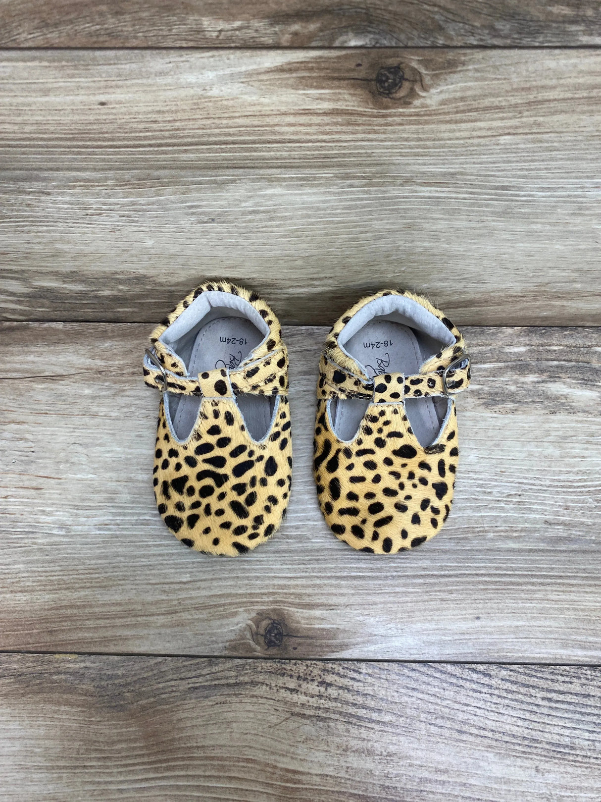 Baby Moccs Leopard Print Moccs Beige Sz 18-24m - Me n Mommy To Be