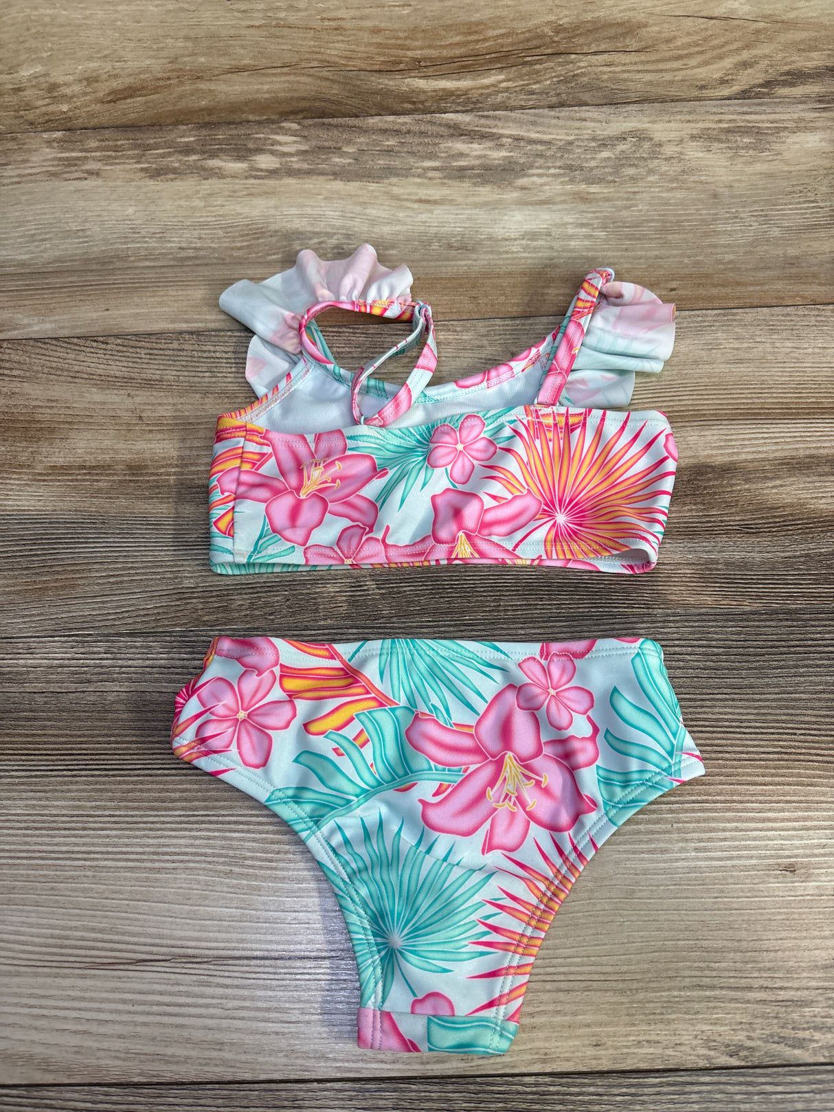 Member's Mark 2pc Ruffle Swimsuit Set Blue sz 2T