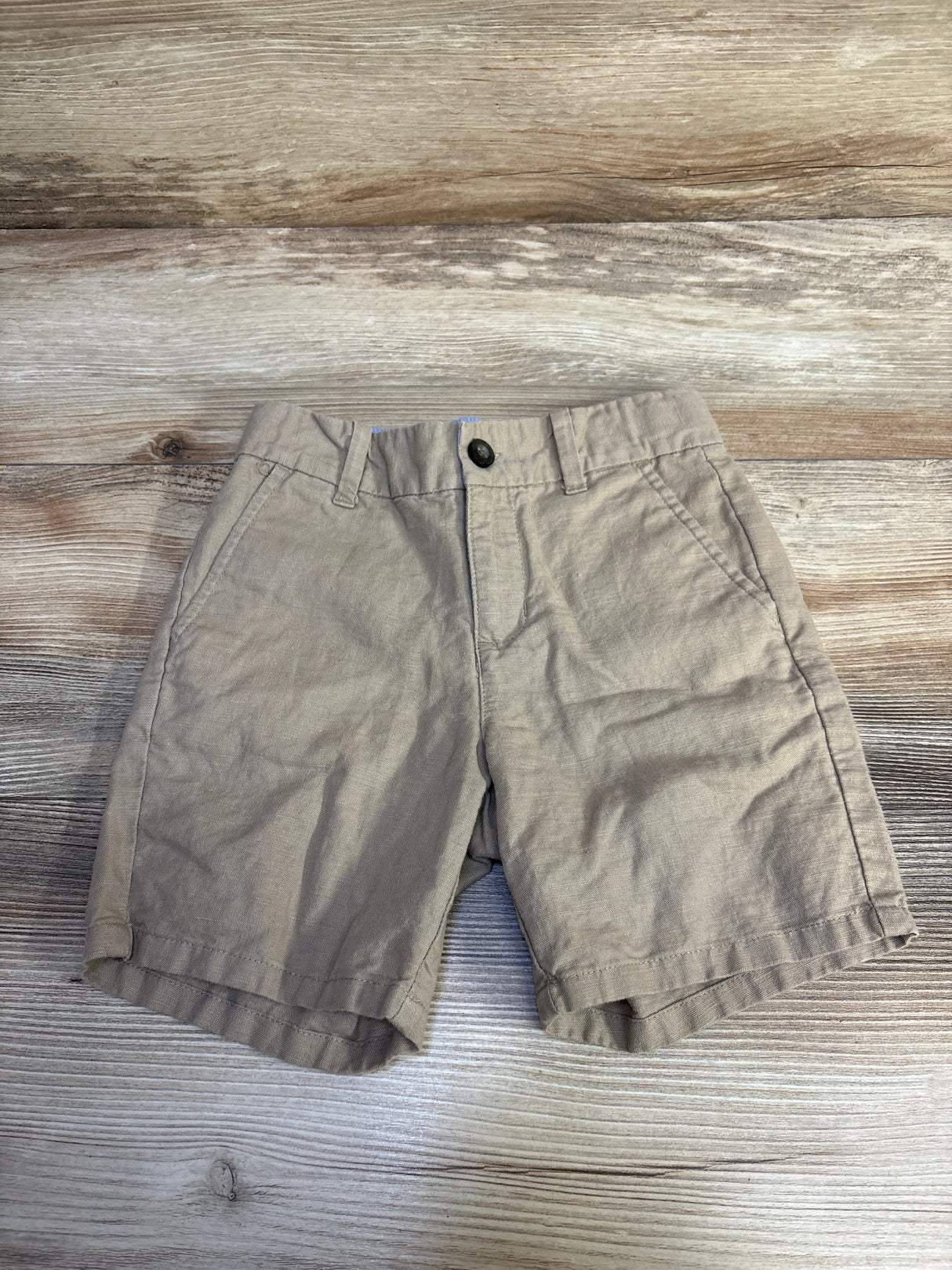 Janie & Jack Linen-Cotton Short Khaki sz 5T
