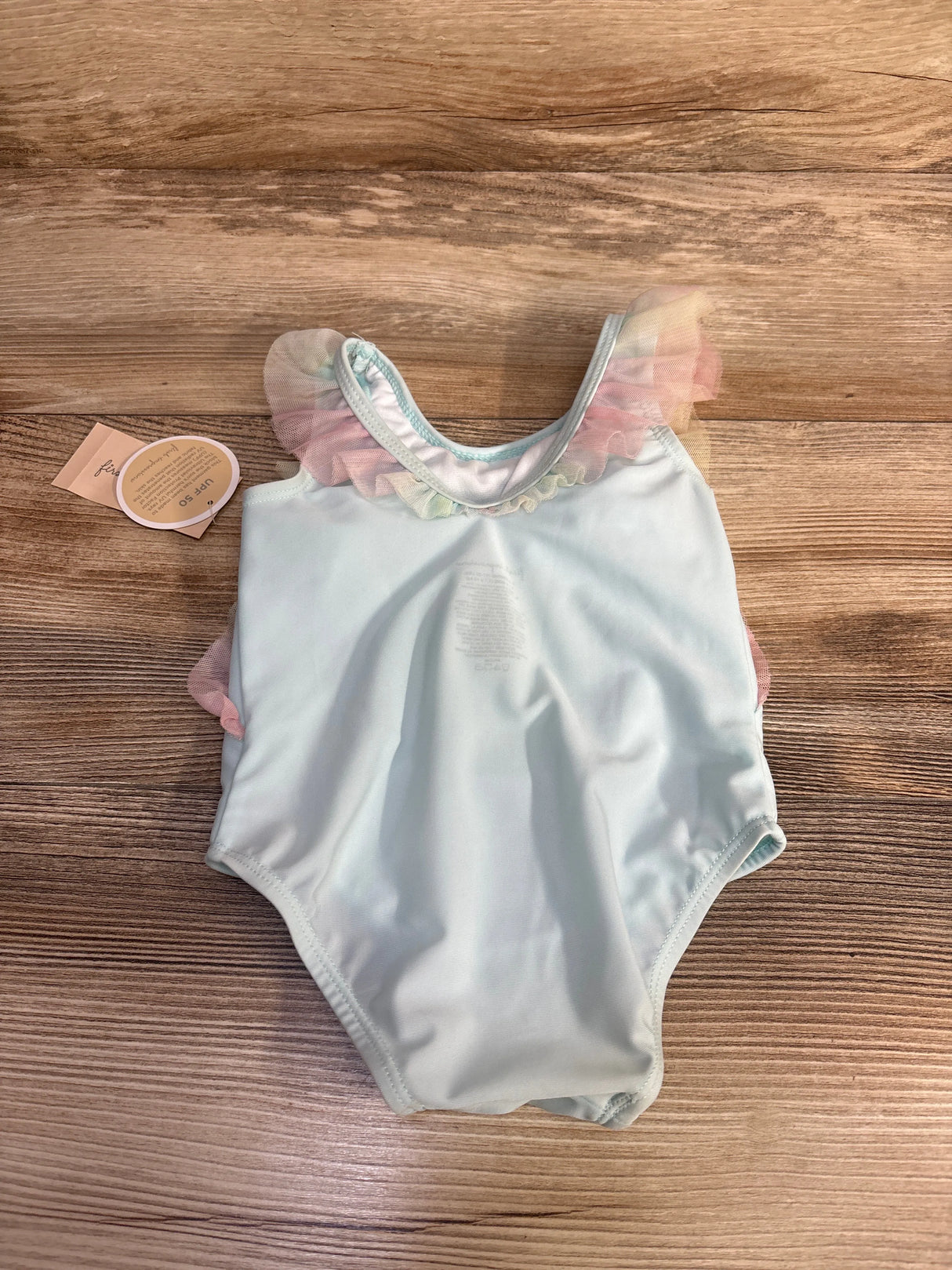 NEW First Impressions 1pc Mermazing Swimsuit Blue sz 6-9m - Me n Mommy To Be